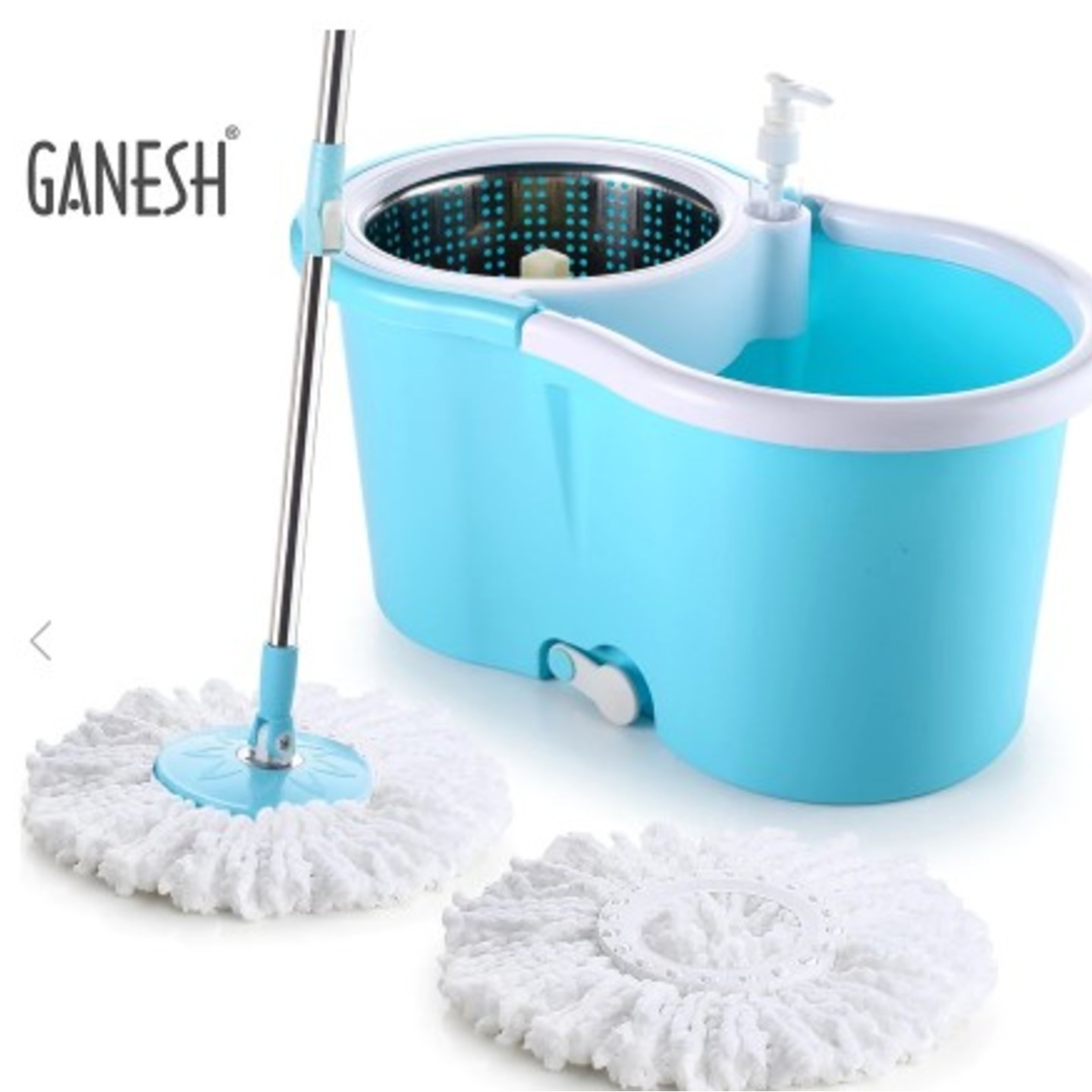 COMBO OF GlOVES AND STEEL SPINNER BUCKET MOP 360 DEGREE SELF SPIN WRINGING WITH 2 ABSORBERS FOR HOME AND OFFICE FLOOR CLEANING MOPS SET