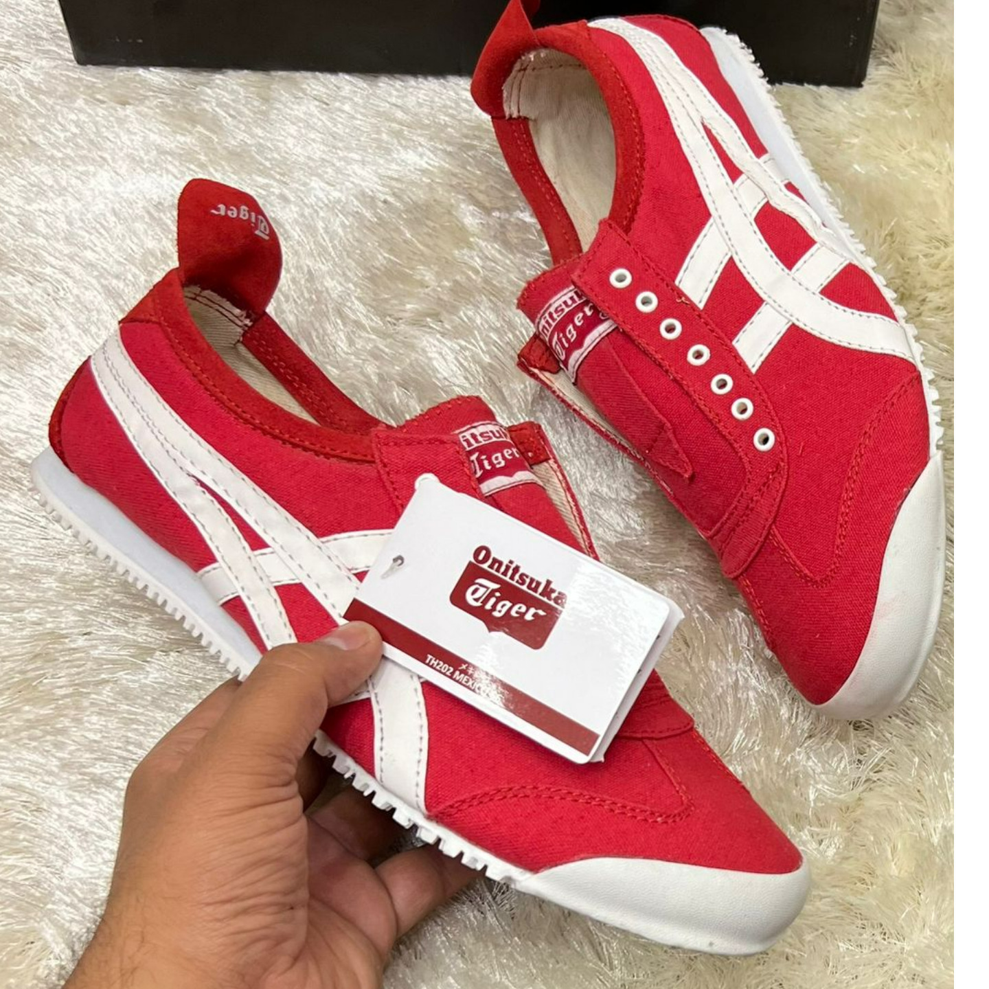 Premium Quality Red Onitsuka Tiger Sneakers/Slip-ons for Boys