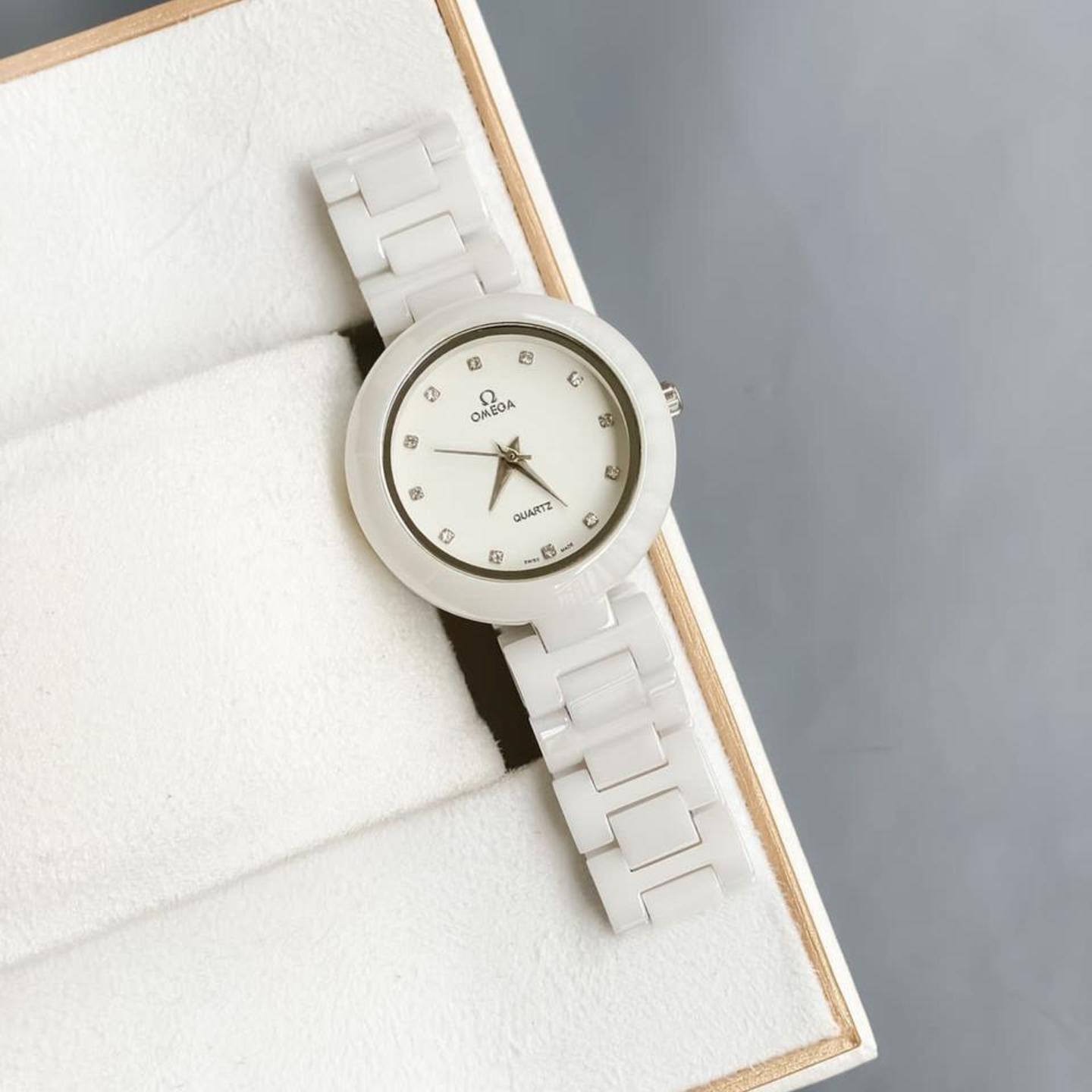 Ladies Ceramic Omega Watch Gift for Wedding , Engagement,anniversary, valentines day, mothers day for sister, wife,friend,mother, baby shower