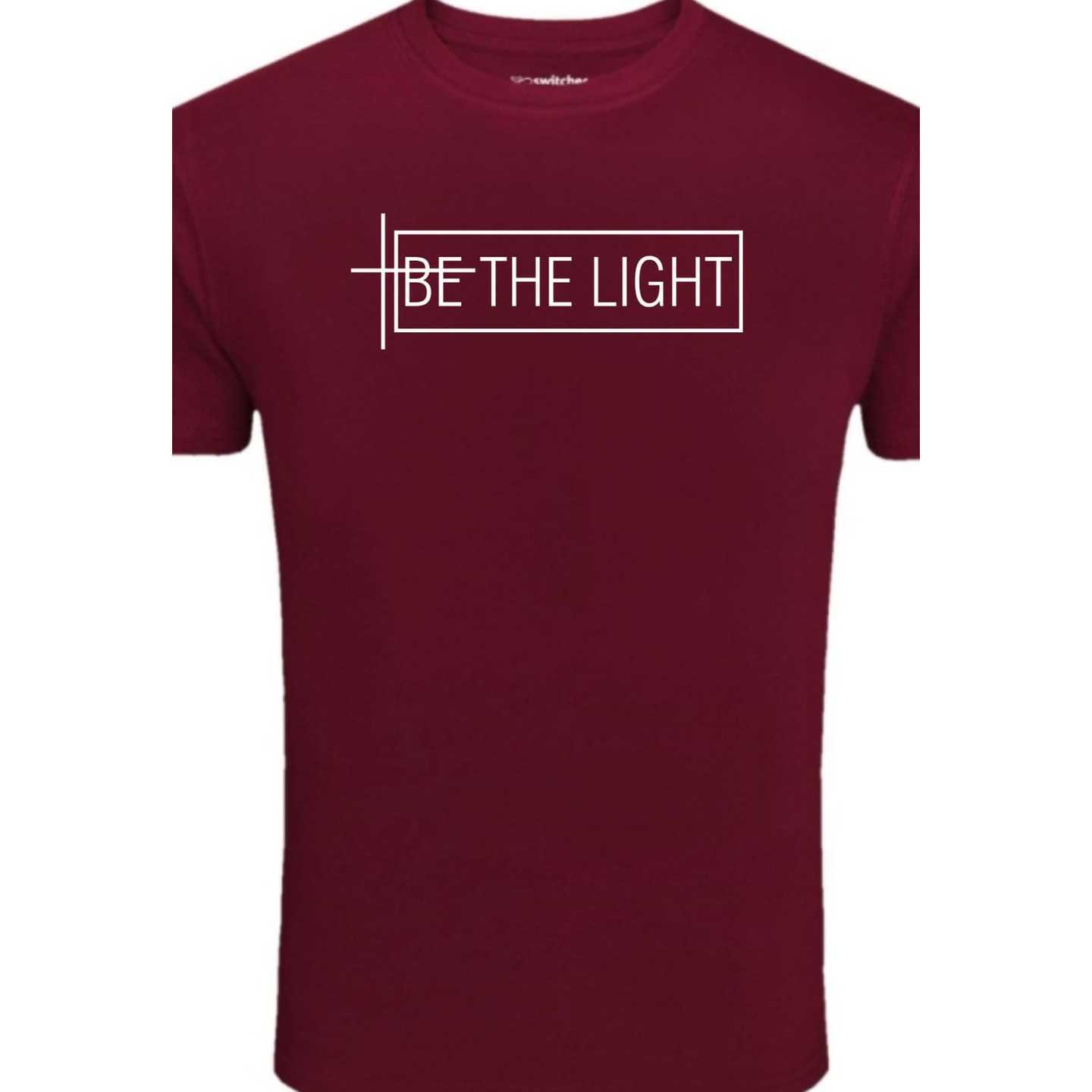 Fathers Day Gift for Dad, Be The Light Mens Tshirt,Boyfriend Gift,Wedding, anniversary, Birthday,Valentines day  gift