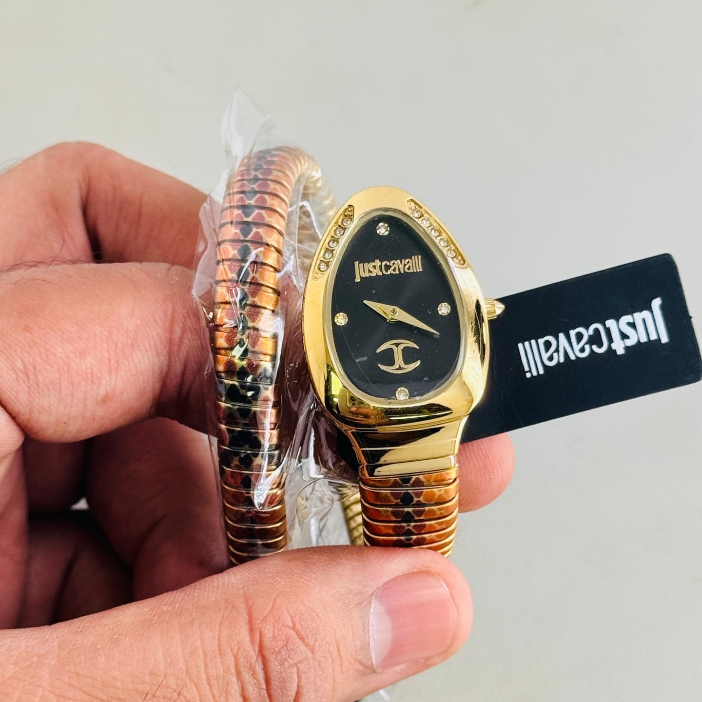 Womens Black Belt Black Dial Cavalli Watches