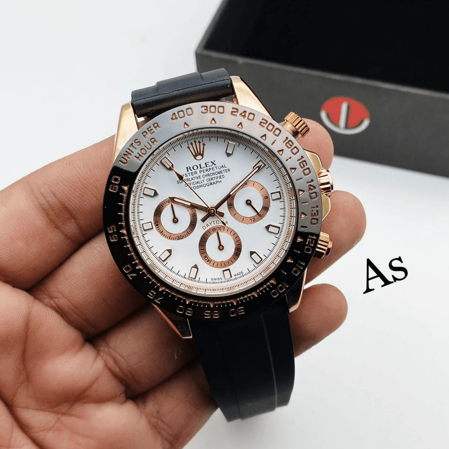  Mens Brown White Dial Rim Rolex Daytona Watch Gift for Wedding , Engagement,anniversary, valentine's day, mother's day for sister, wife,friend,mother, baby shower