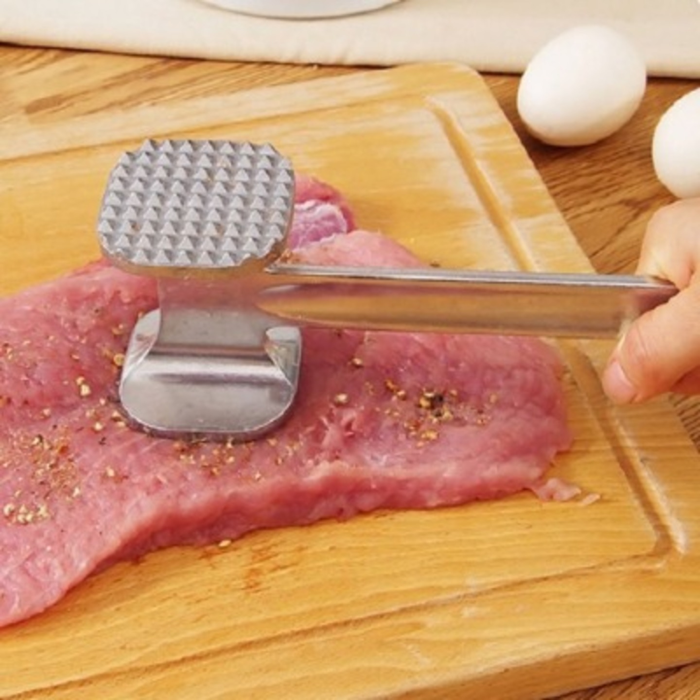 Aluminum Two Sided Beaf Meat Hammer Mallet Tenderizer Steak Pork Chicken Beater Practical Kitchen Tools