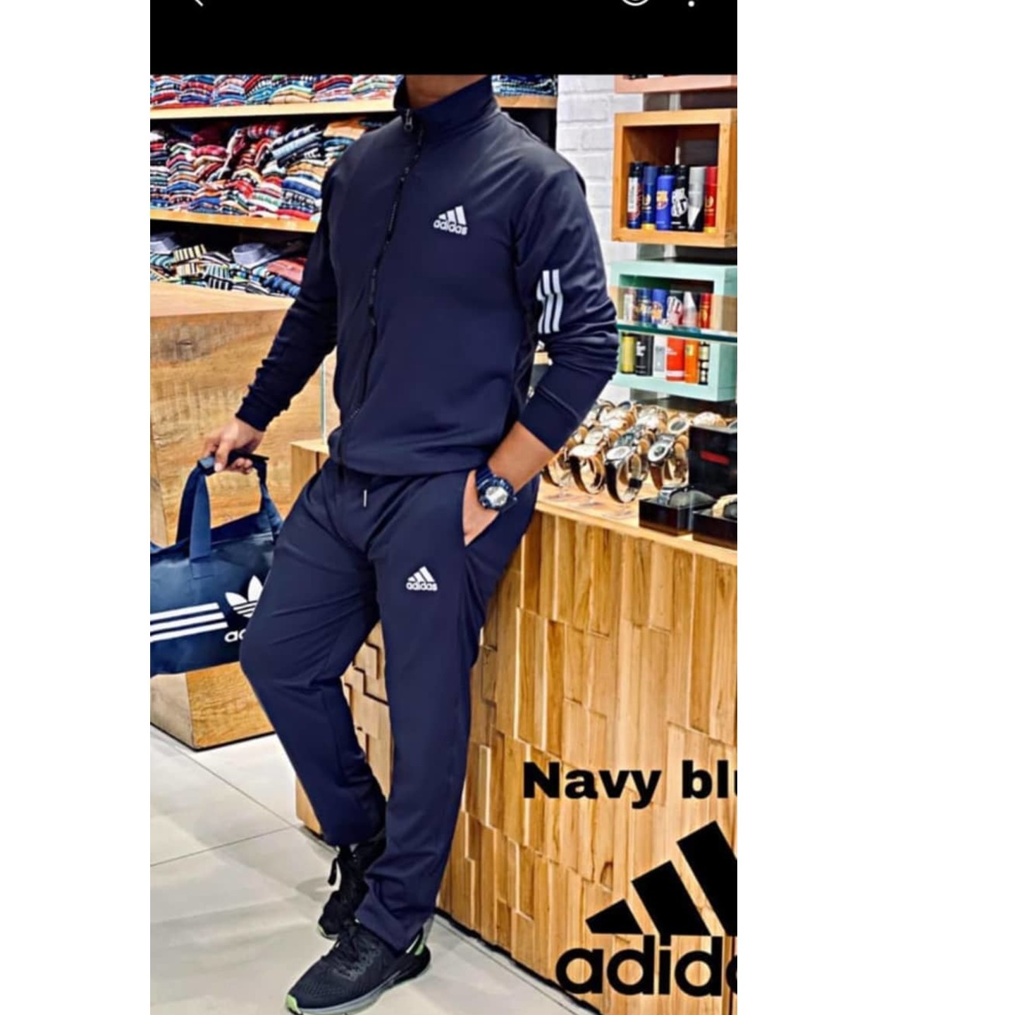 Adidas Polyester Gymtraining track suit for Men