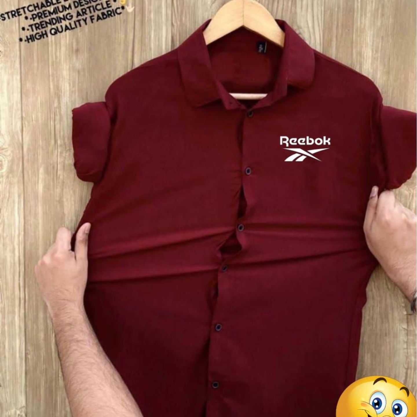 Reebok Mens Red Lycra Shirt Shop Online  Yahweh Nissi Best Buy