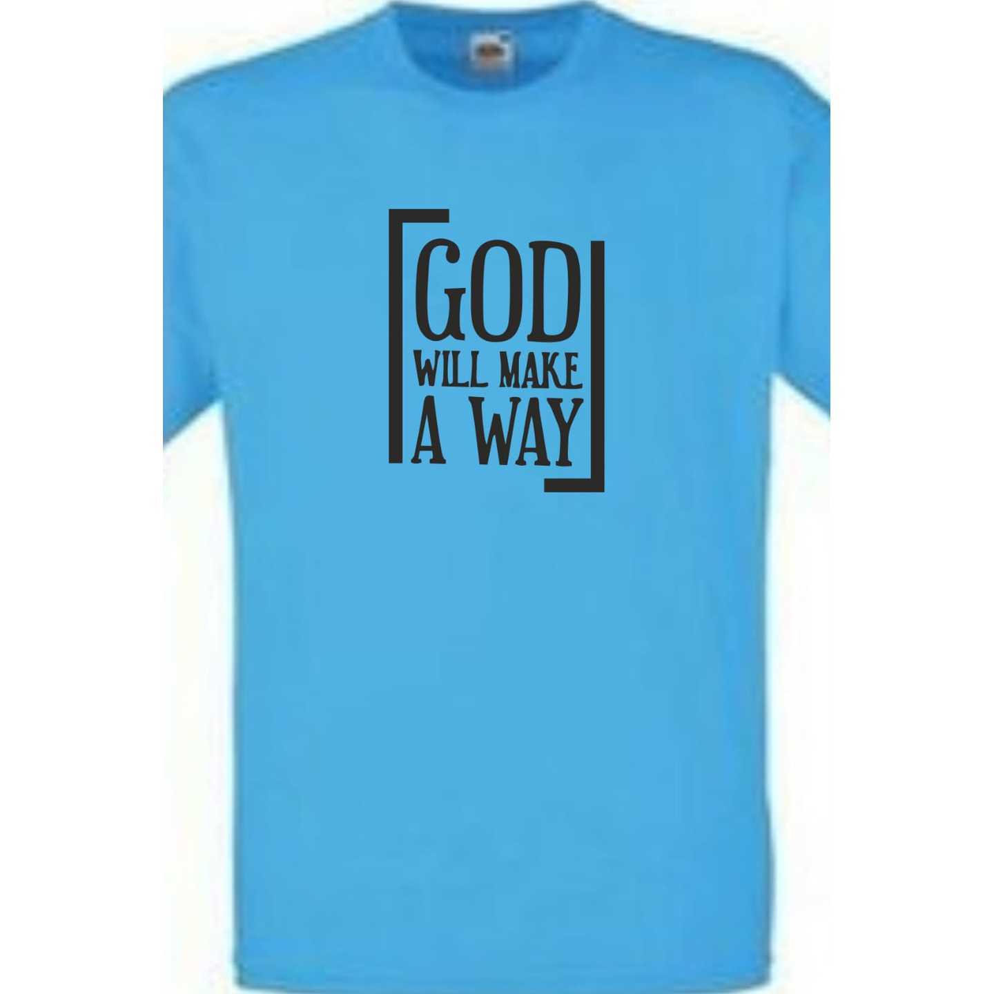 Fathers Day Gift for Dad, God will make a way Mens Tshirt,Boyfriend Gift,Wedding, anniversary, Birthday,Valentines day  gift