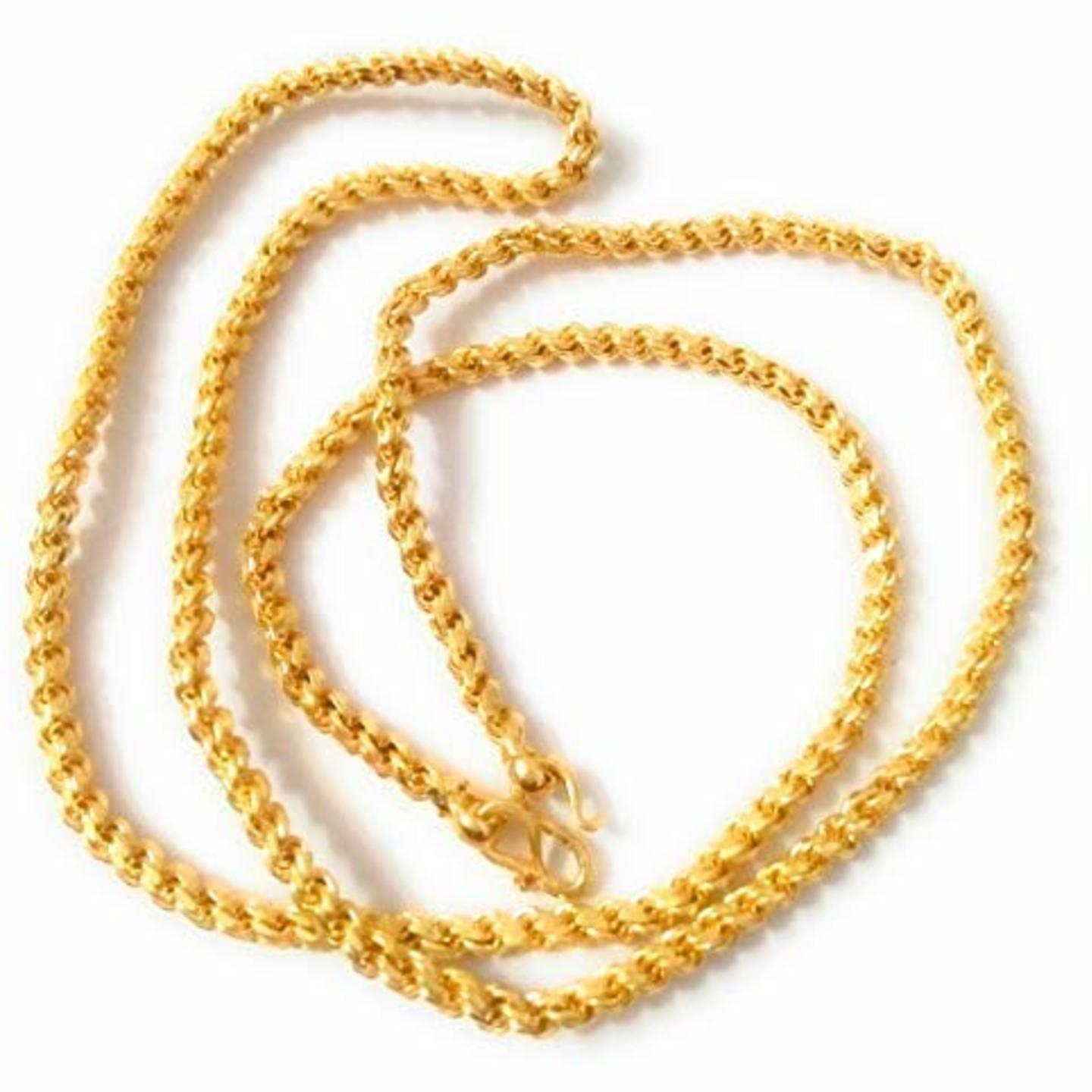 1 Gm Gold Plated  Murruk  OR Mangayalam Thali Chain 30 ,24,20,18, inch