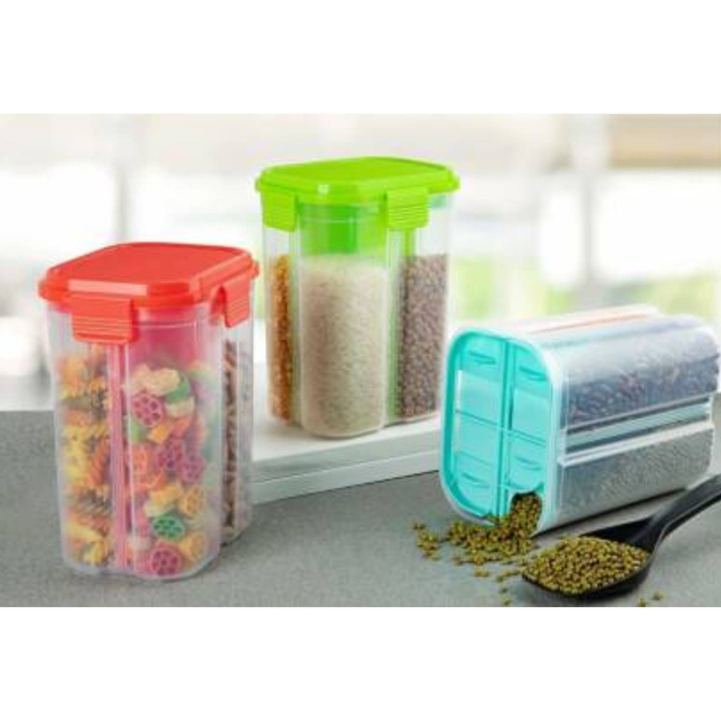  FOUR PARTITION FOOD/CEREAL