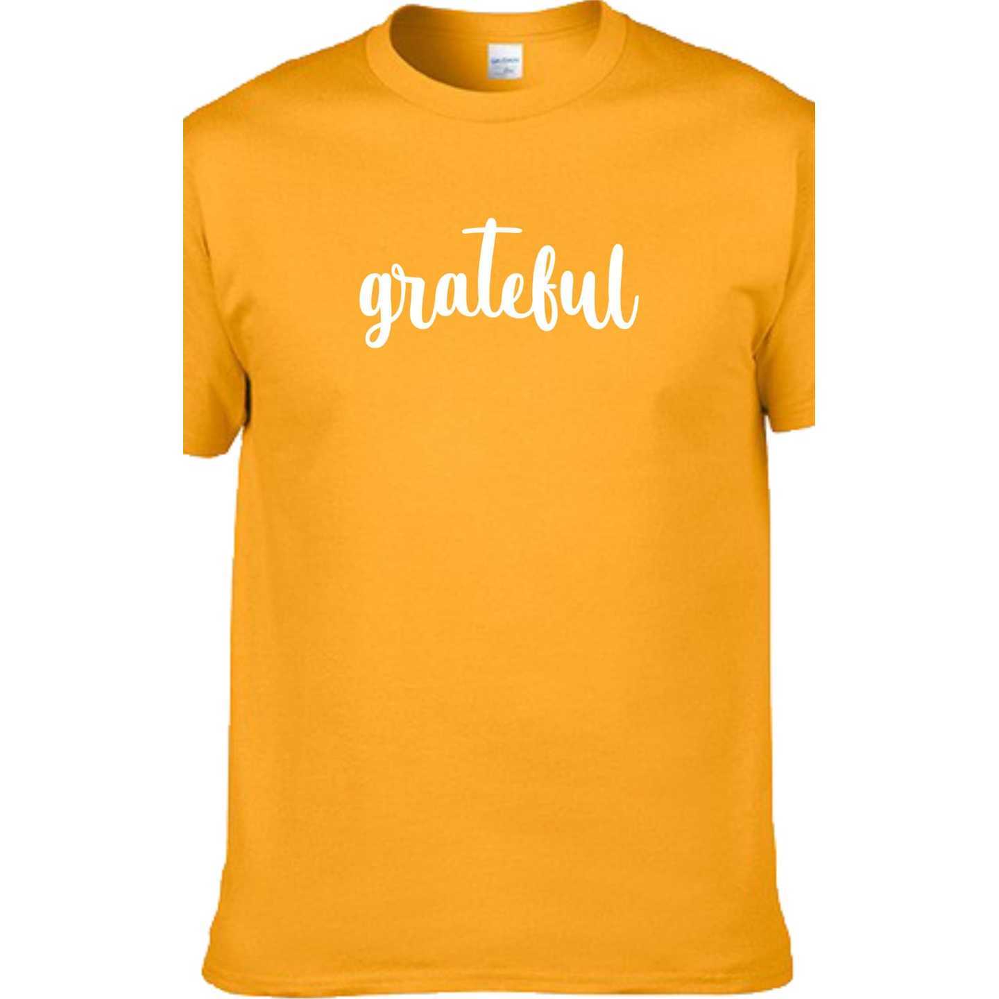 Fathers Day Gift for Dad, Grateful Mens Tshirt,Boyfriend Gift,Wedding, anniversary, Birthday,Valentines day  gift