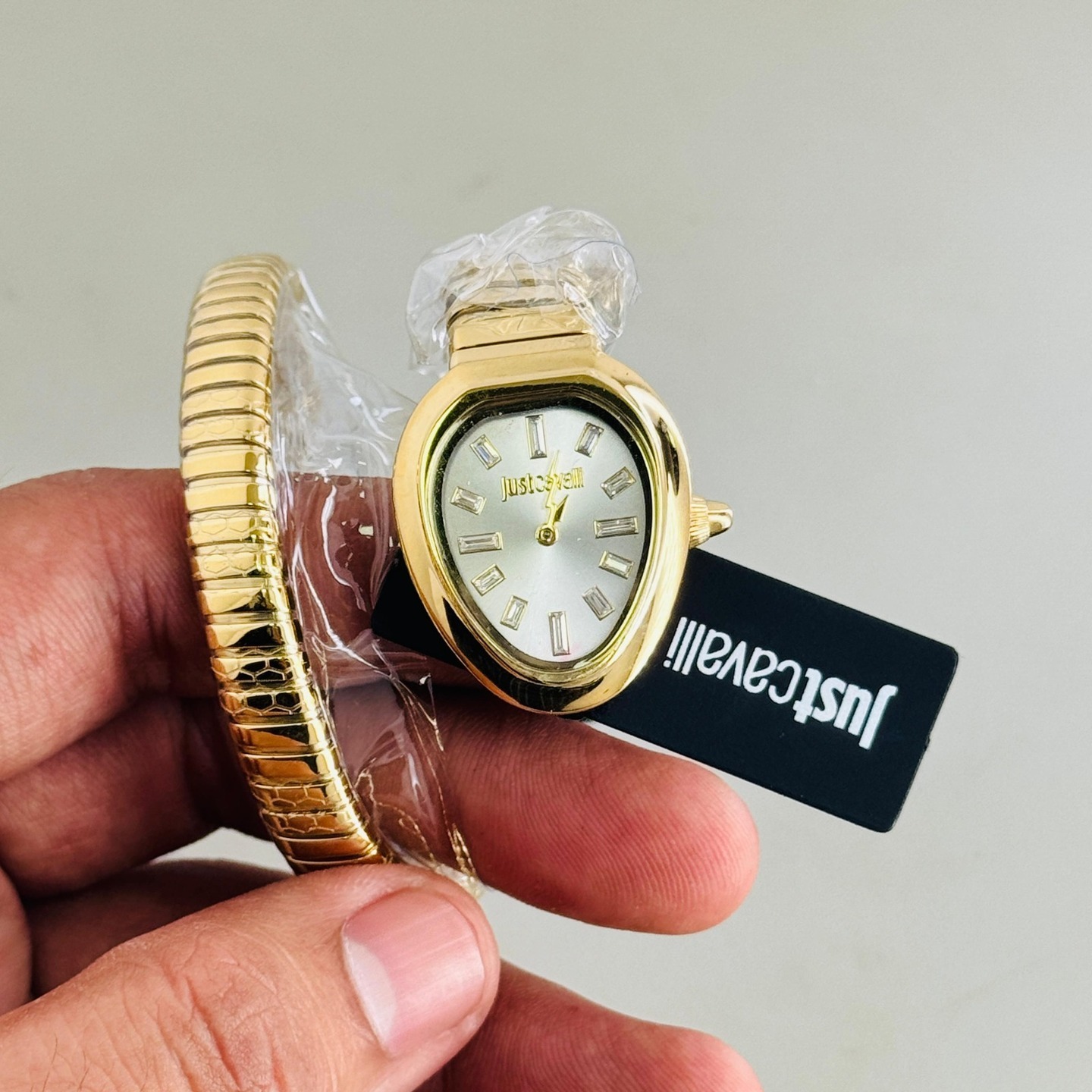 Womens Gold Belt White Dial Cavalli Watches