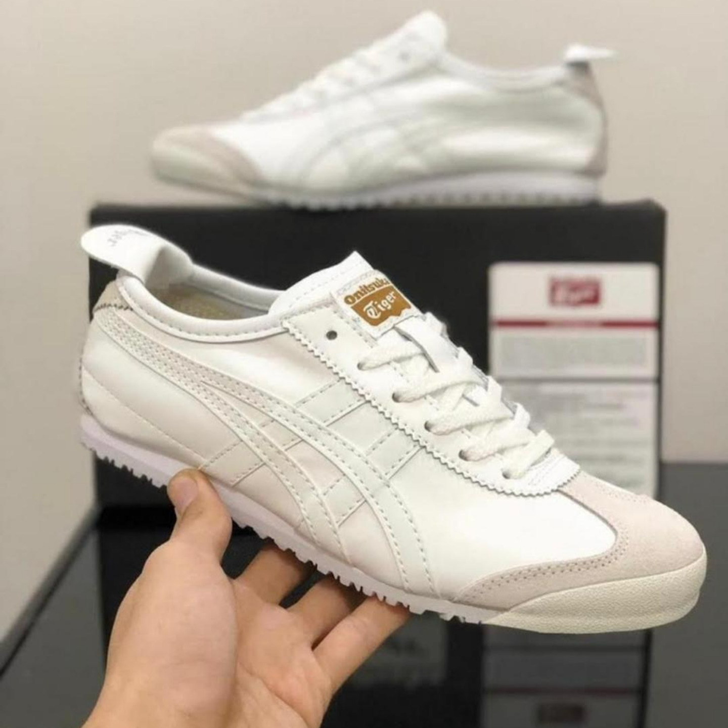 Beige Onitsuka Unisex Mexico 66 Tiger Shoes