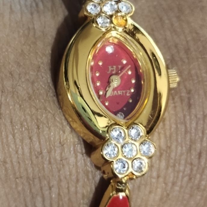 Ladies Red Diamond Watch