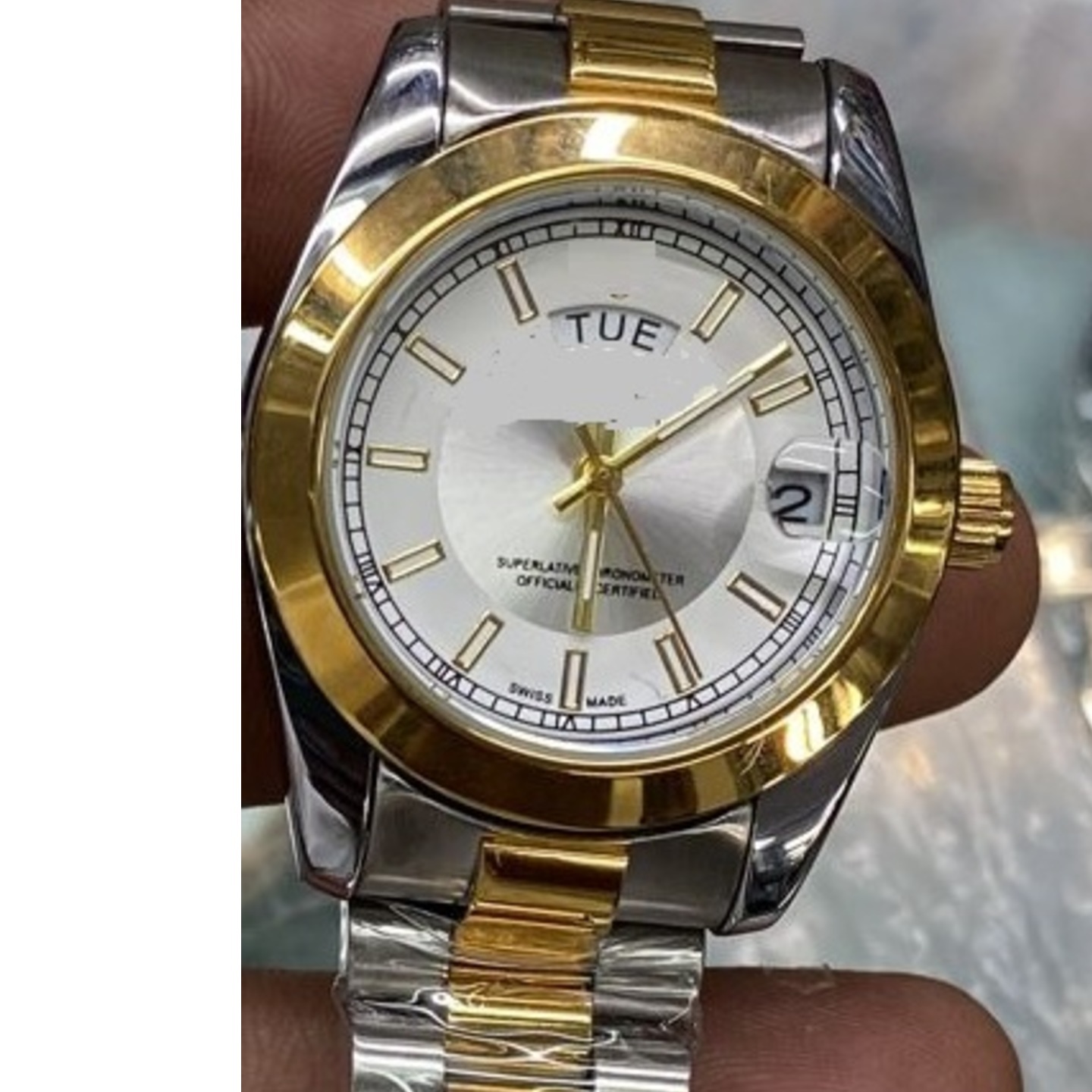 Ladies Rolex Watch with White Dial Gift  Engagement, anniversary, valentine's day, mother's day for sister, wife,friend,mother, baby shower
