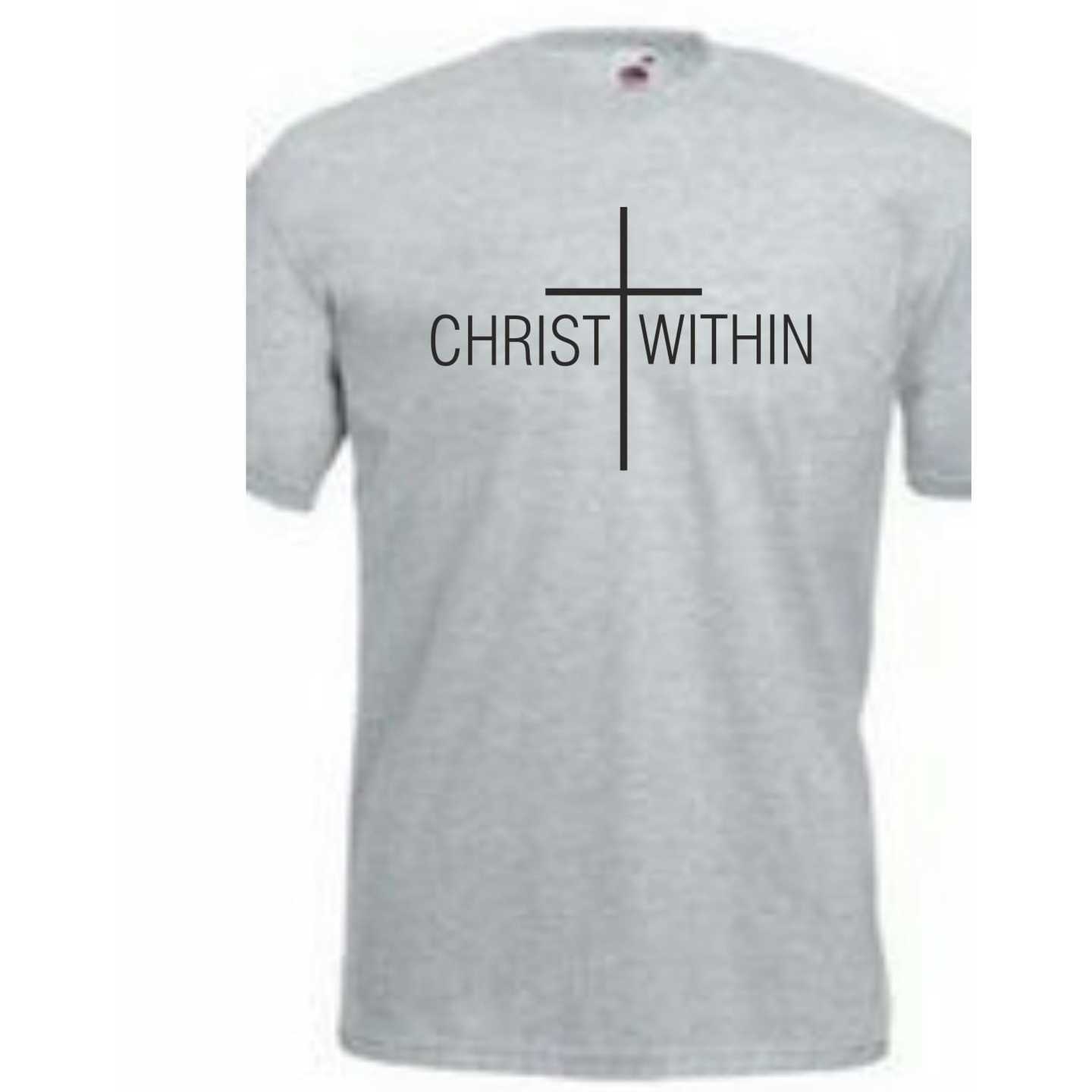 Fathers Day Gift for Dad, Christ Within Mens Tshirt,Boyfriend Gift,Wedding, anniversary, Birthday,Valentines day  gift