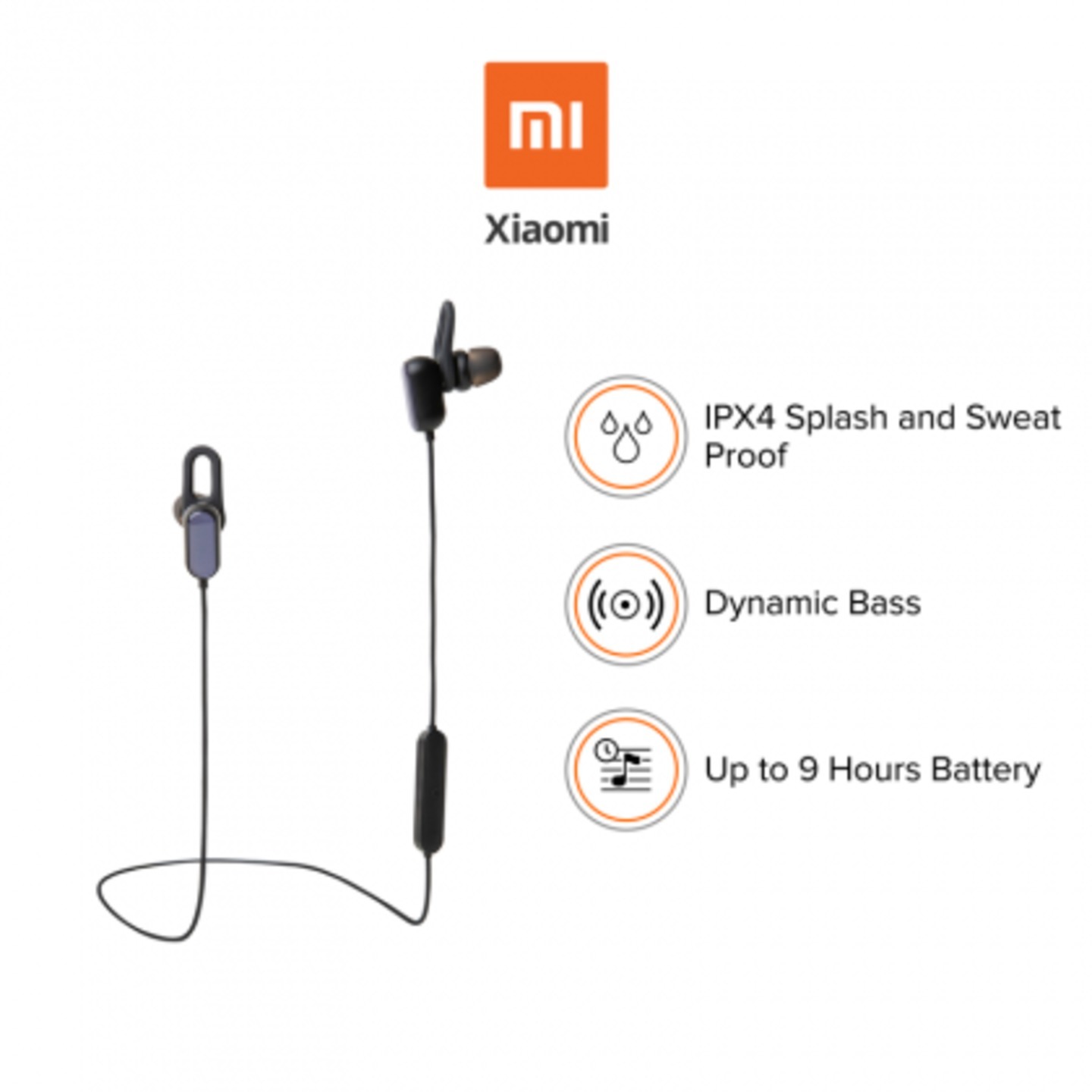 Mi Sports Bluetooth Earphones Basic Black