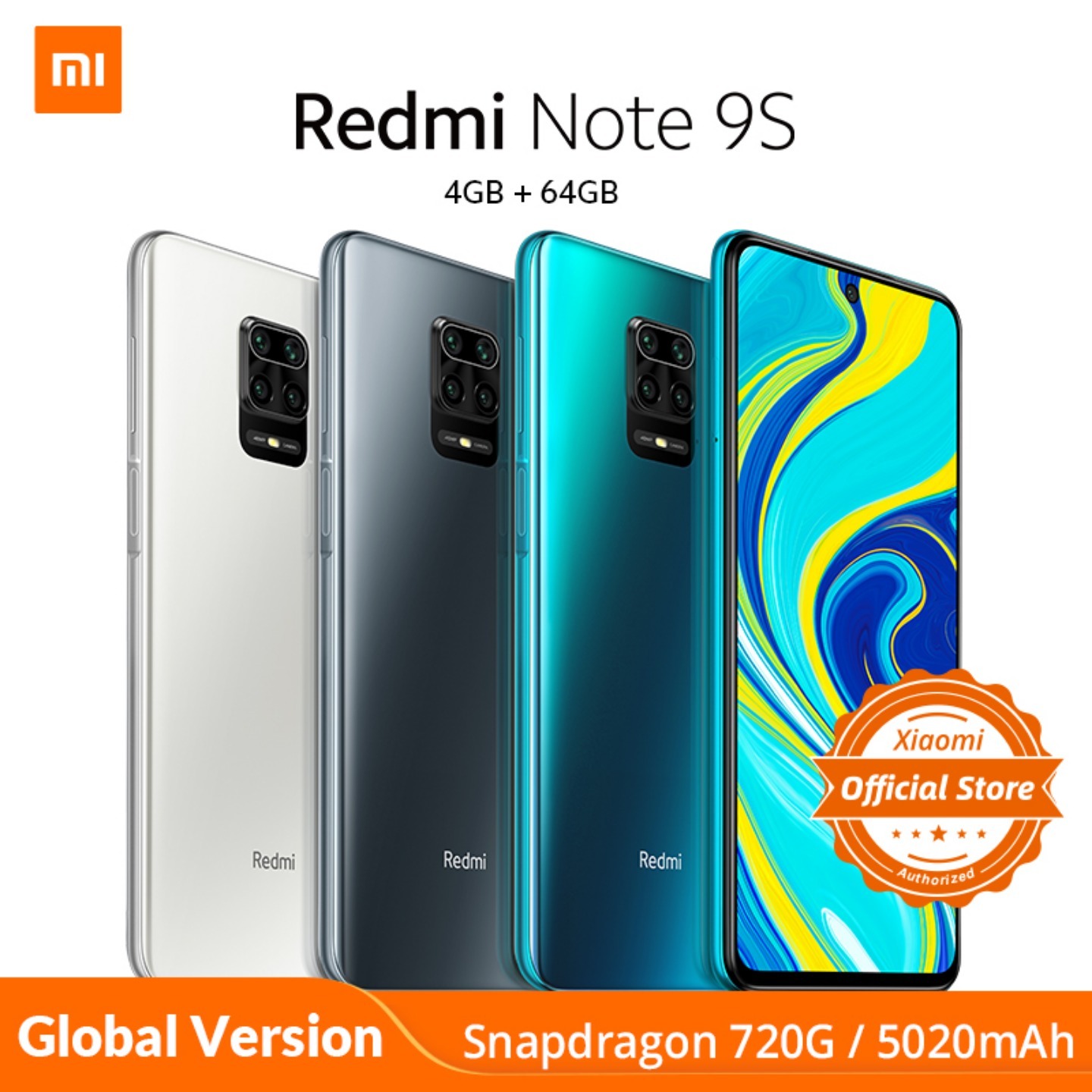 Xiaomi Redmi Note 9S Note 9 S 4GB 64GB Global Version smartphone Snapdragon 720G mobile phone Octa core 5020mAh 48MP Quad Camera