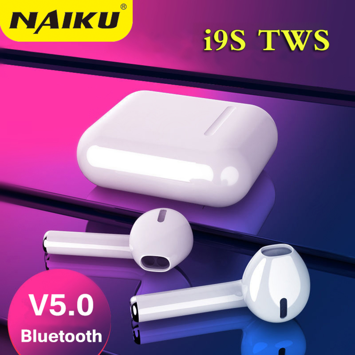 i9S TWS Wireless Bluetooth 5.0 Earphones Binaural Calling Headphone With Charging Box Stereo Headset for all phone