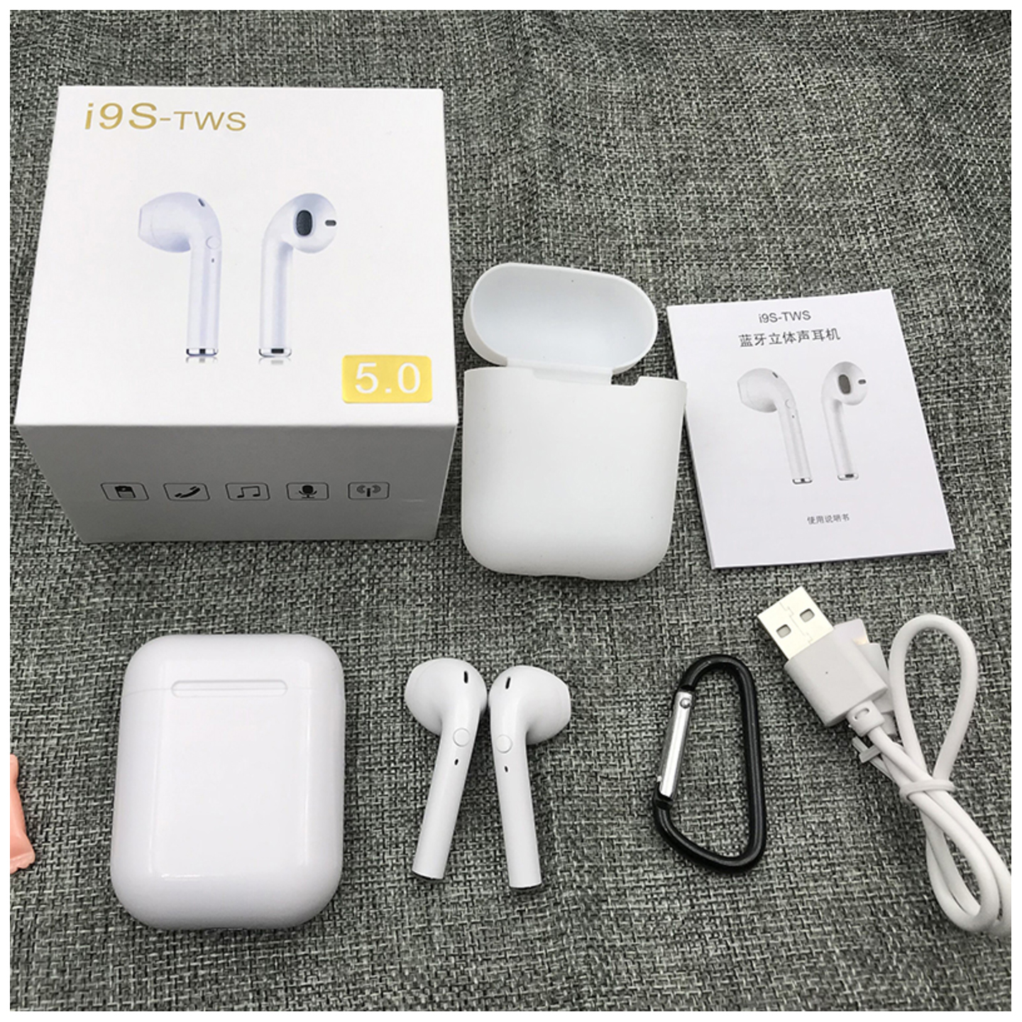 Mini i9s TWS Bluetooth Headsets Earbuds Wireless Earphones Earpiece i7s tws For Original iphone Android Phone