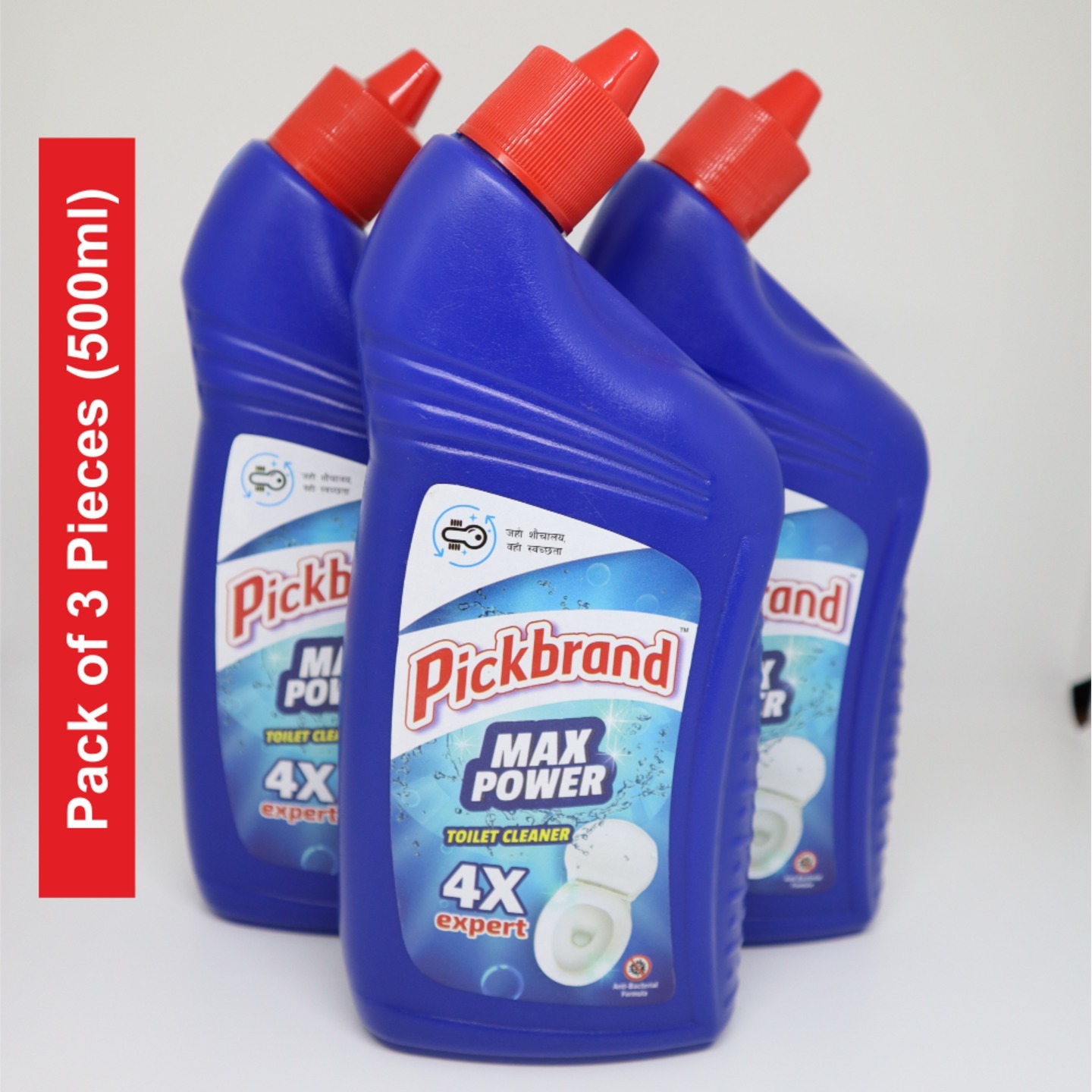 Pickbrand Max Power Toilet Cleaner- Pack of 500ml BUY 2 GET 1 FREE