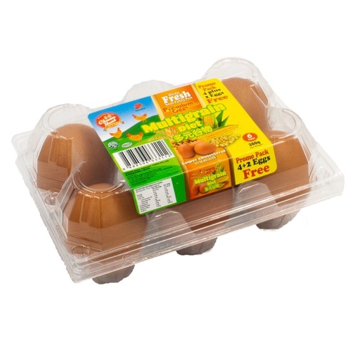 Chuan Huat Premium Eggs Multigrain Fresh Eggs  4+2 Free EggsPer Carton