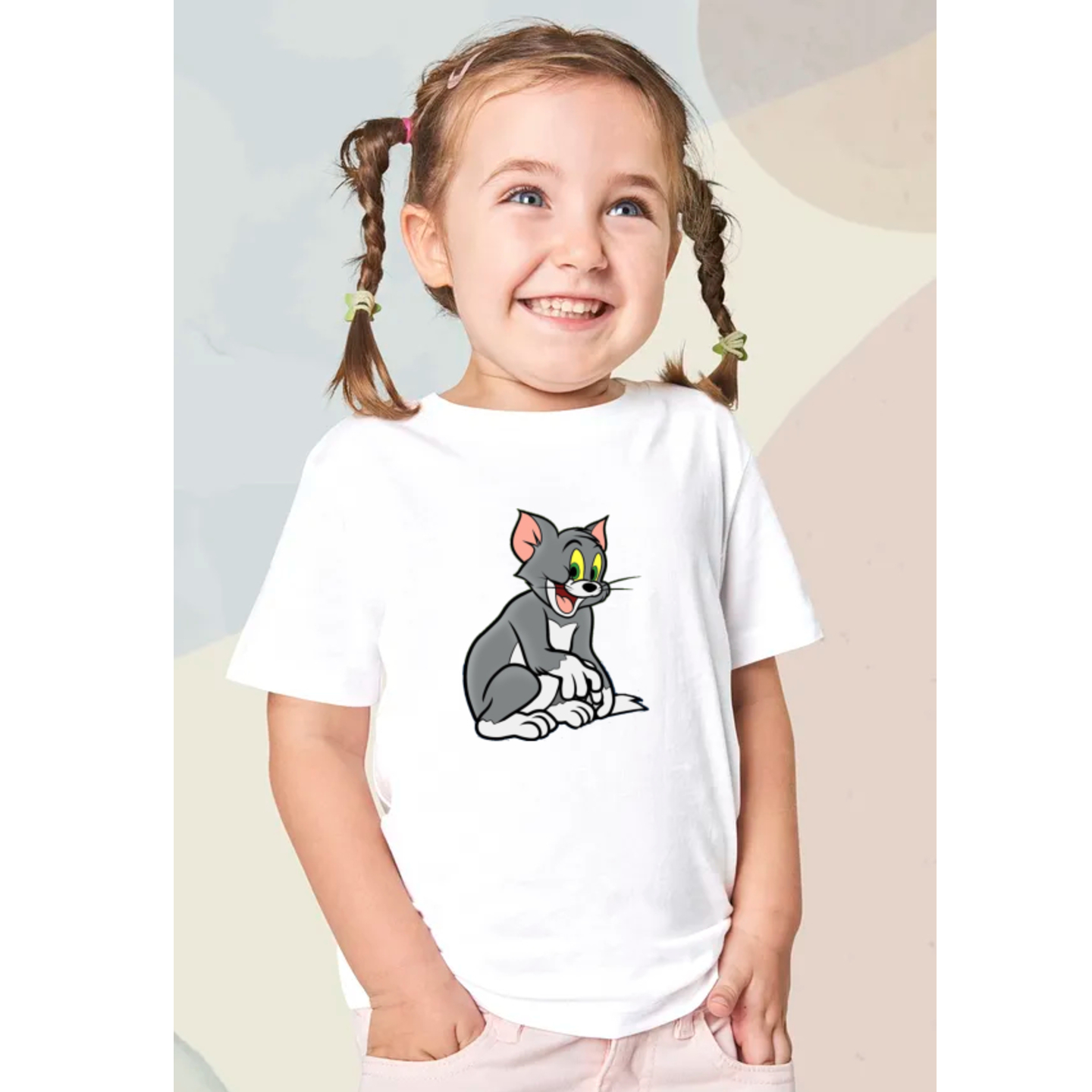 Tom & Jerry Printed T-Shirt For Girls