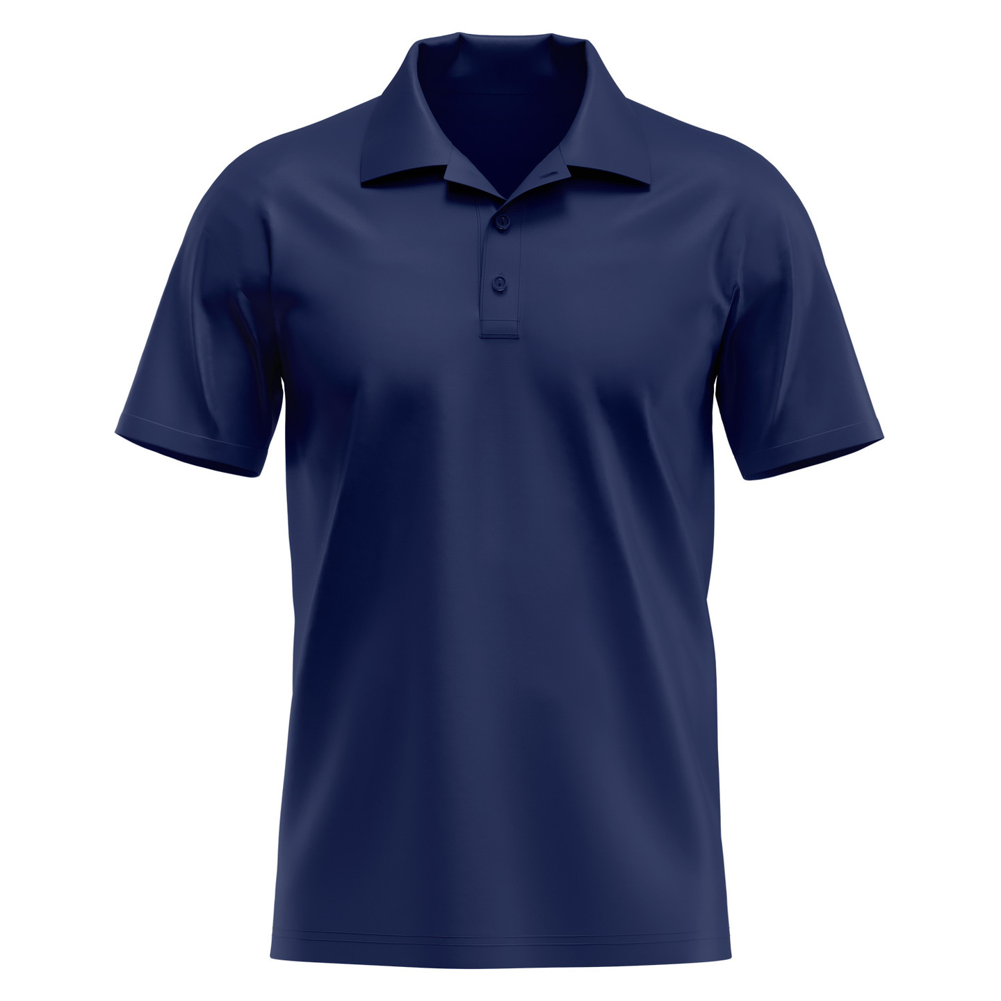 Navy Blue Solid Polo T-shirt
