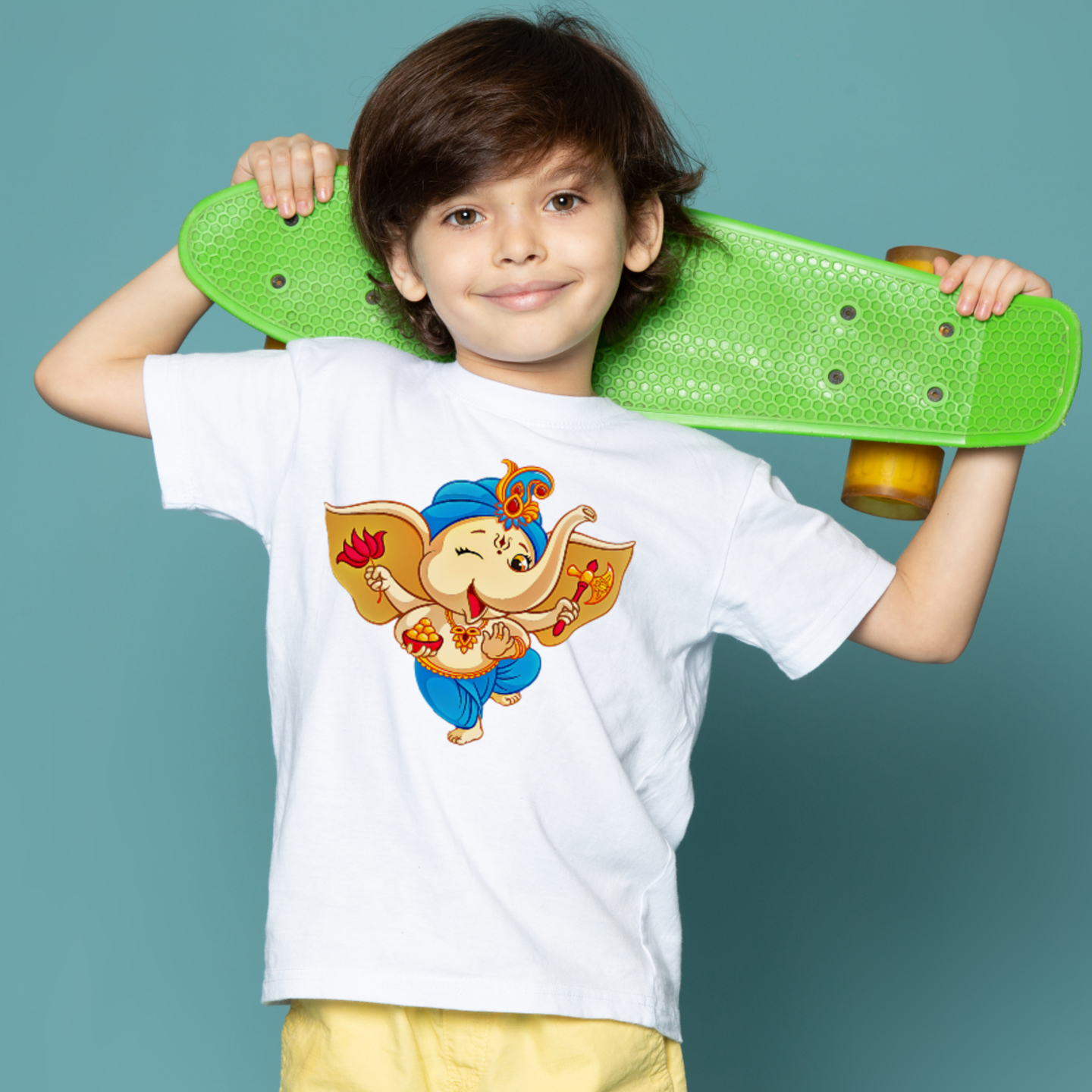 Ganpati Printed T-Shirt For Boys