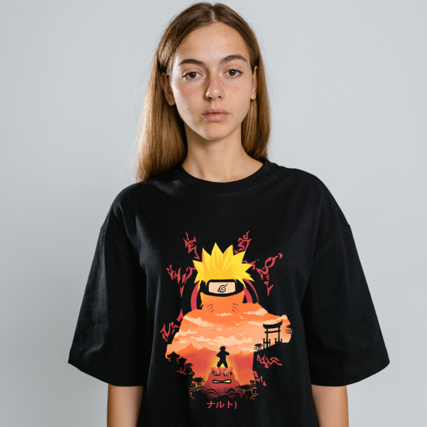 Naruto Sunset Printed T-Shirt
