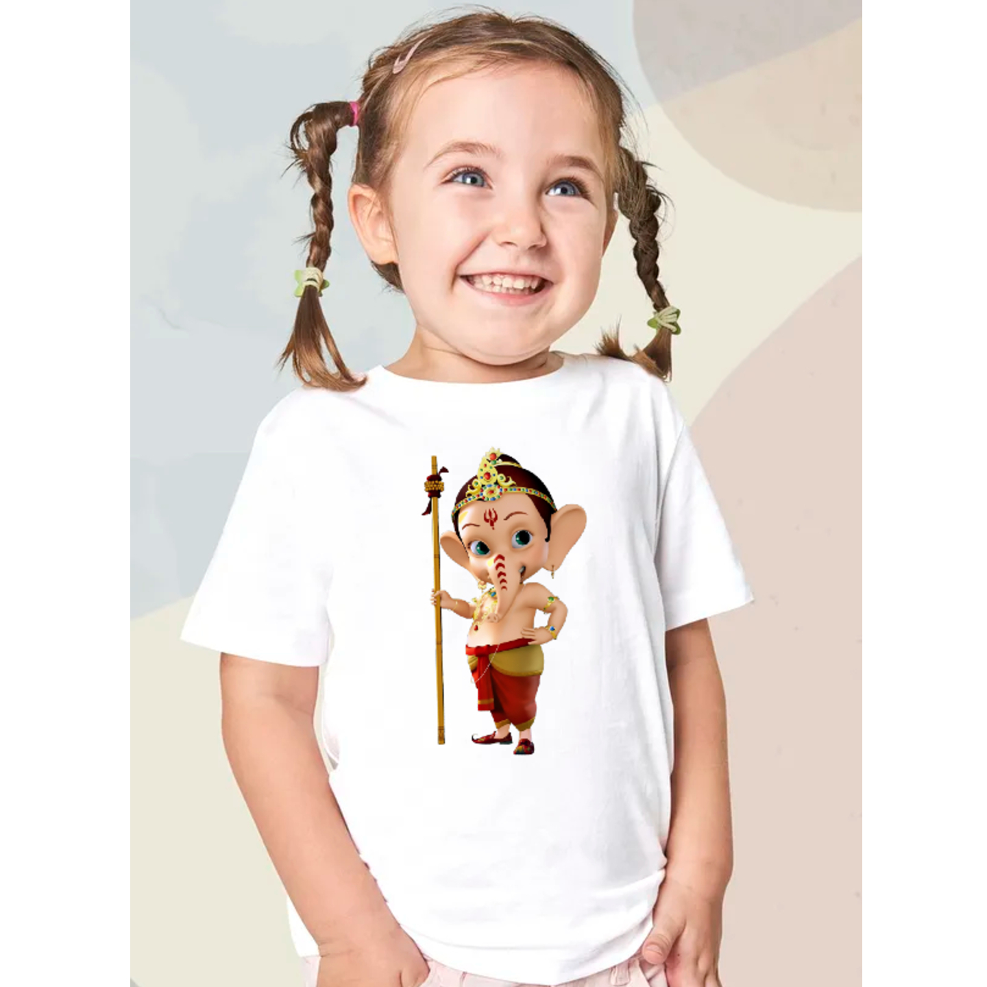Bal Ganesha Printed T-shirt For Girls