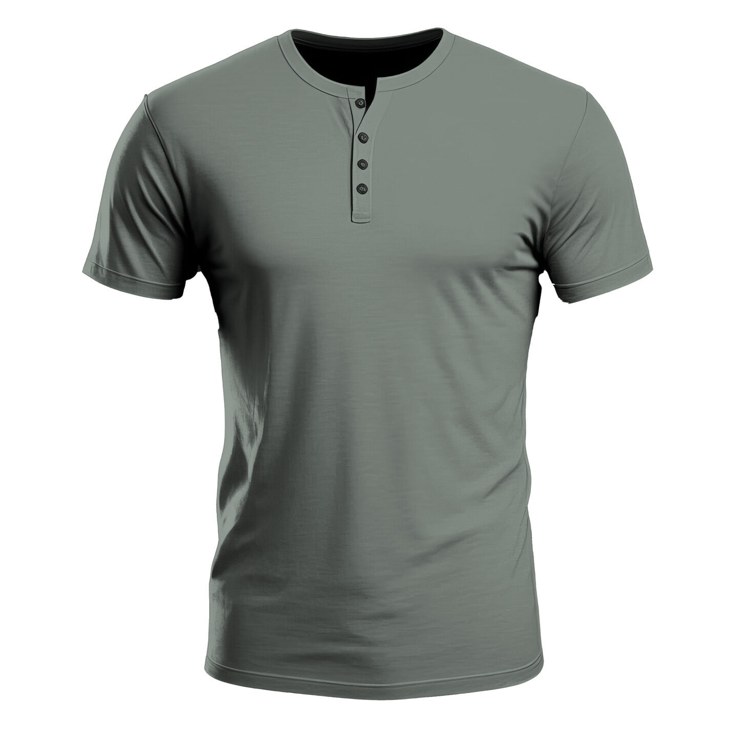 Henley Grey T-Shirt