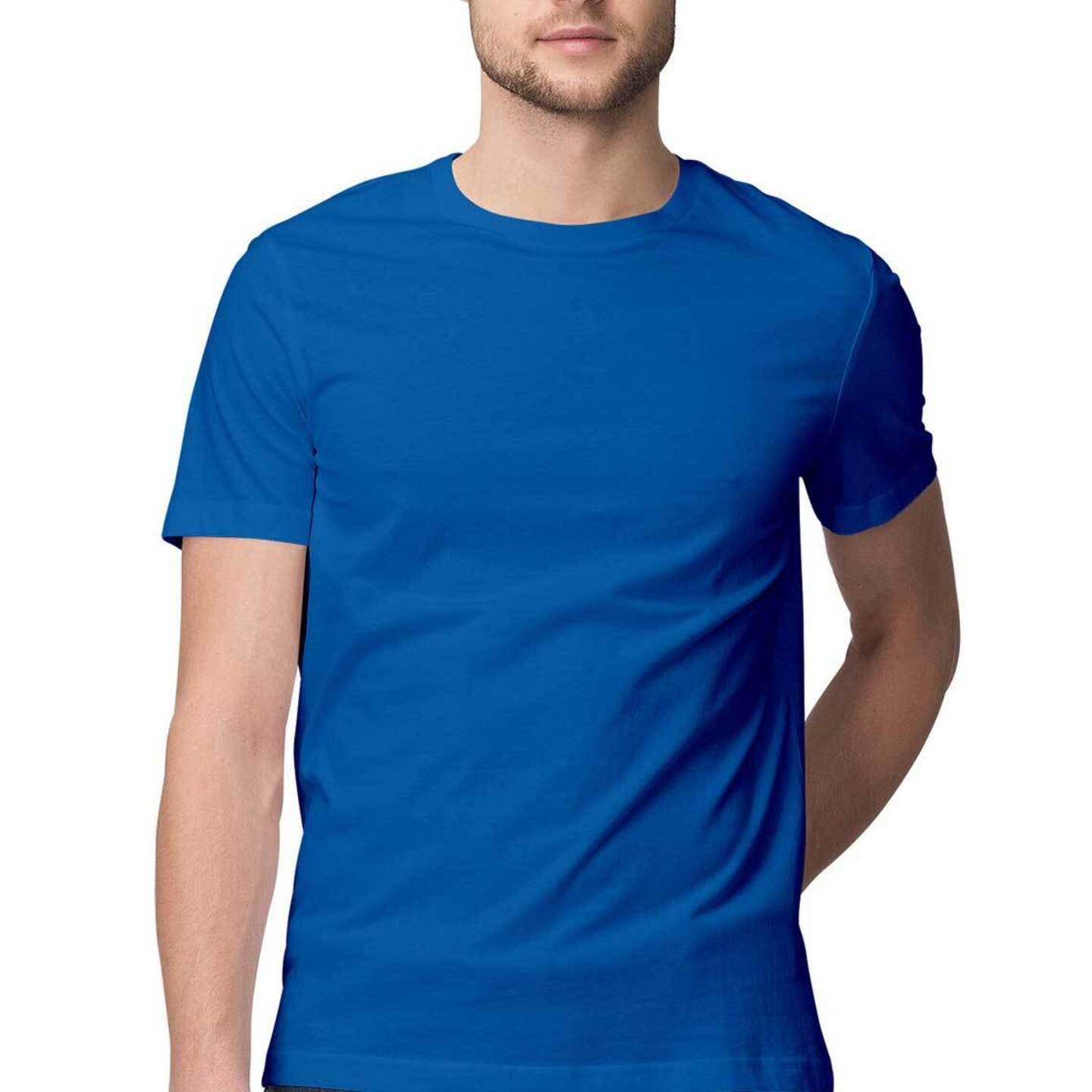 Royal Blue Solid T-shirt