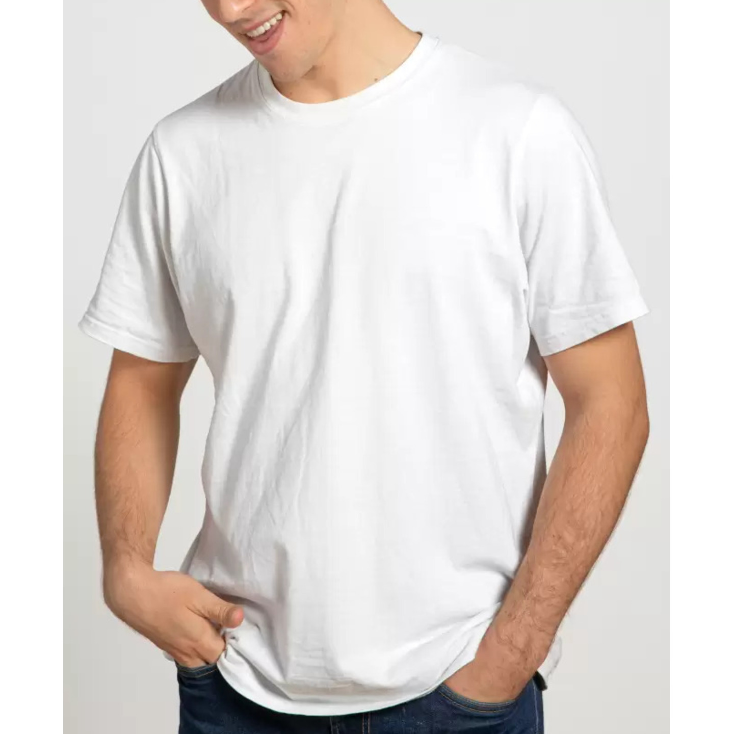 White Solid T-Shirt