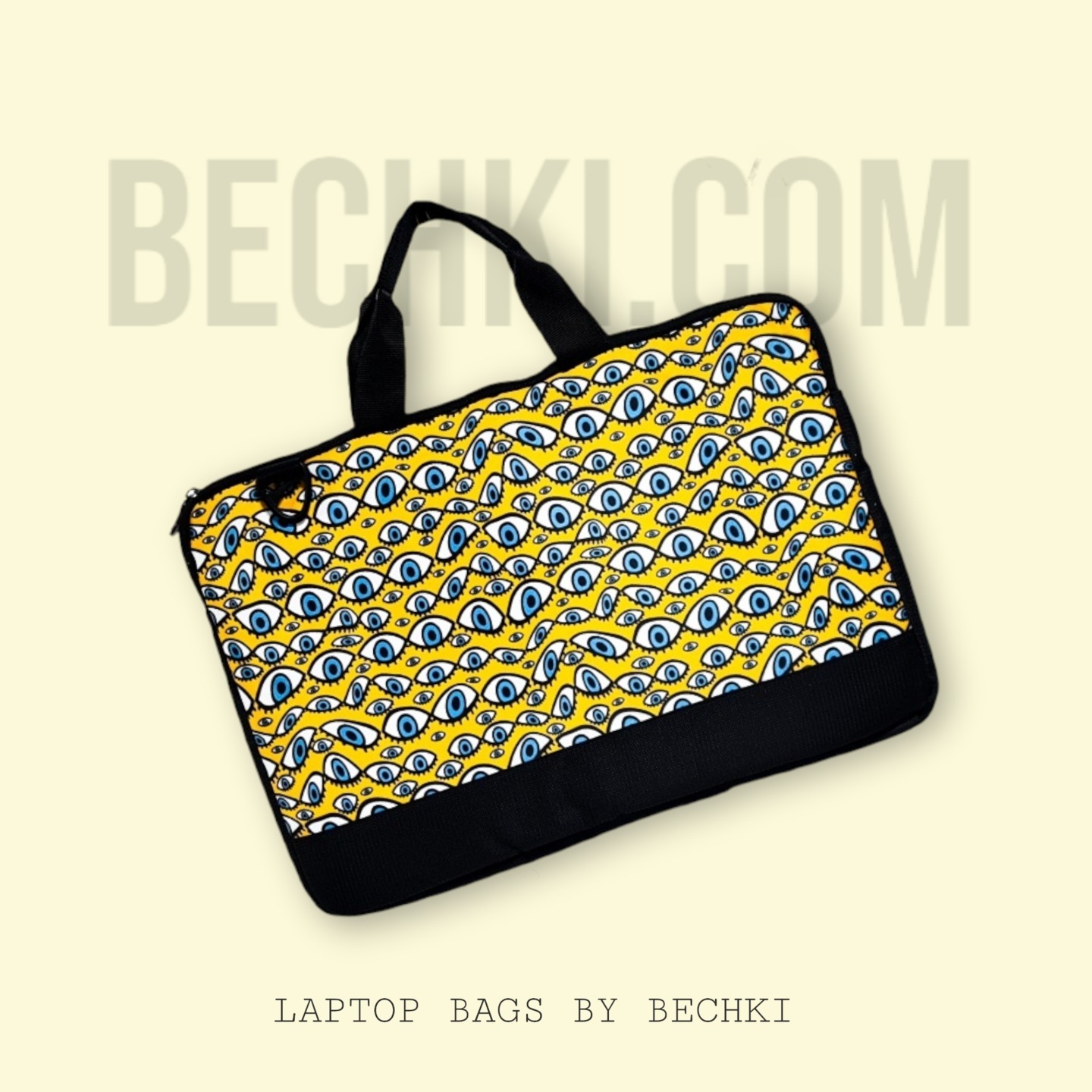 Eyes Printed Laptop Sleeve Bag 