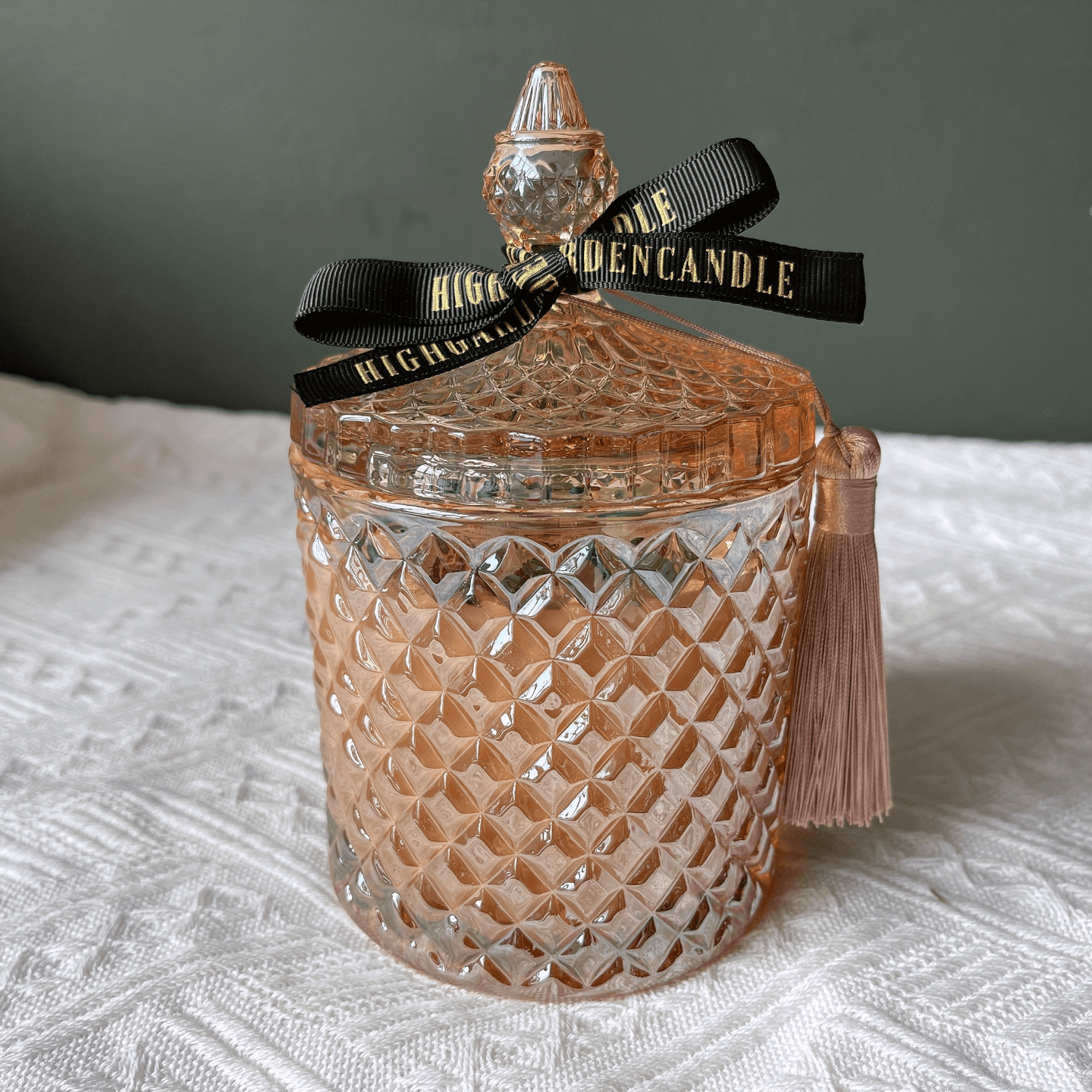 Iridescent Crystal Jar Candle 400g