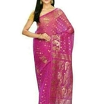 Jivika Pretty Cotton Silk Zari Muslin Work Sarees