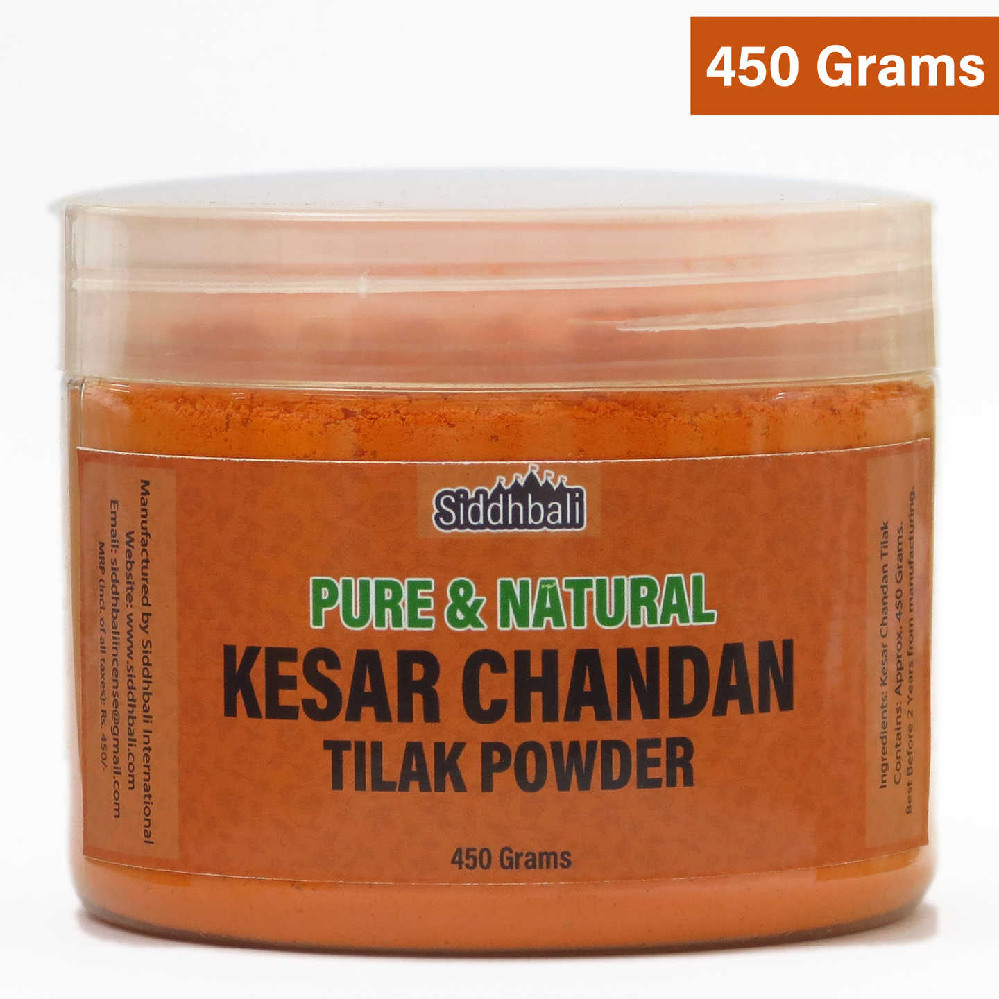 Kesar Chandan Ashtagandha Tilak Tika Powder - 450 grams