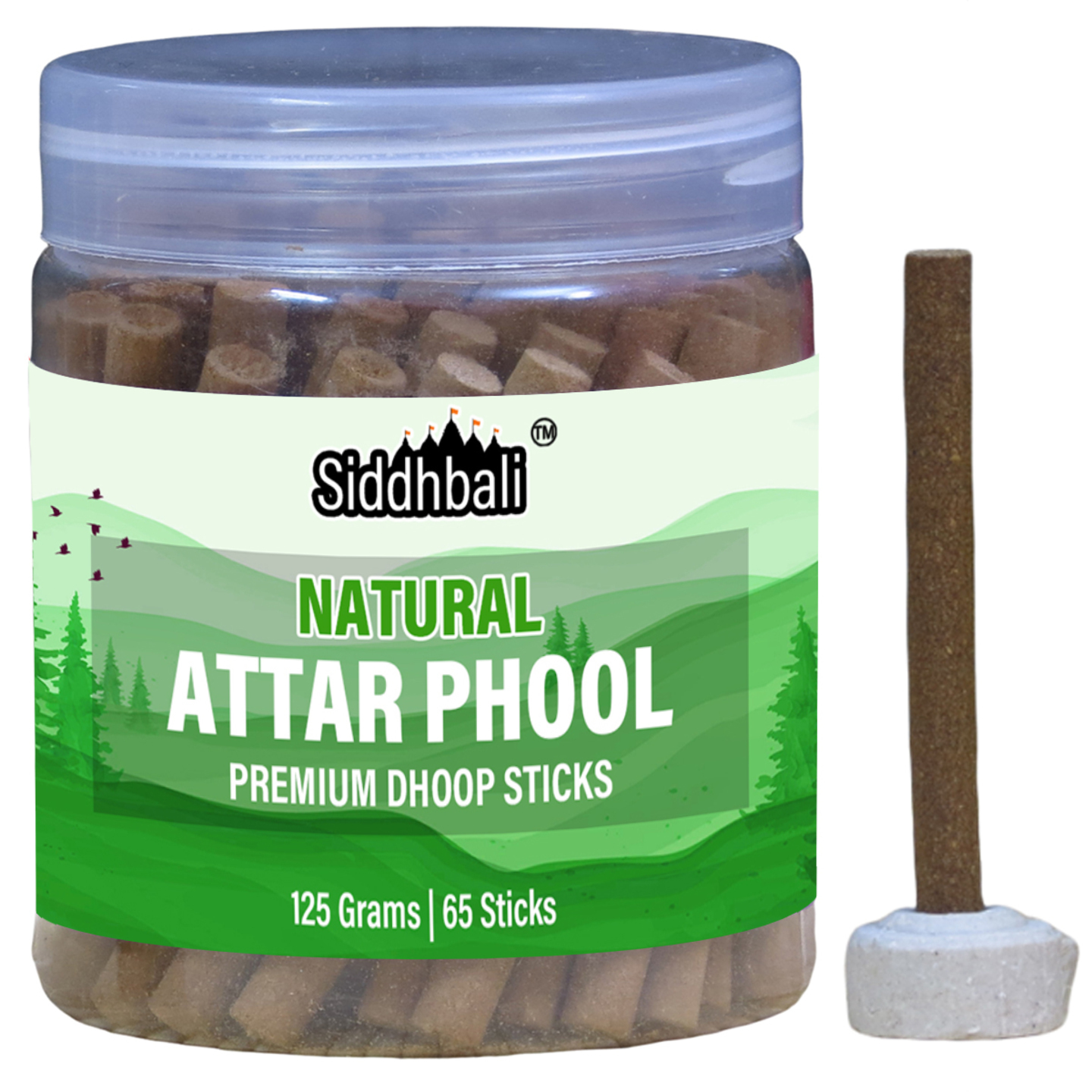 Attar Phool Bambooless Dhoop Sticks Box - 65 Incense Sticks