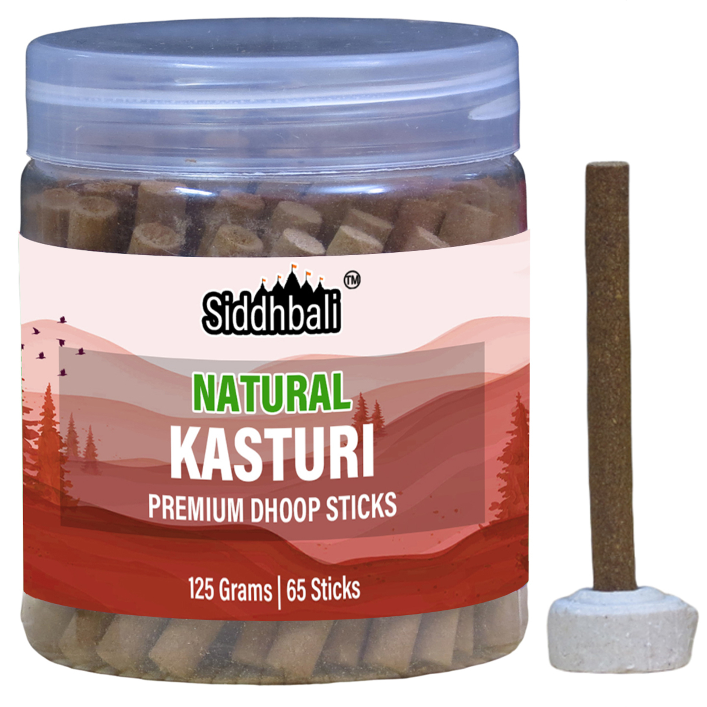 Kasturi Bambooless Dhoop Sticks Box - 65 Incense Sticks