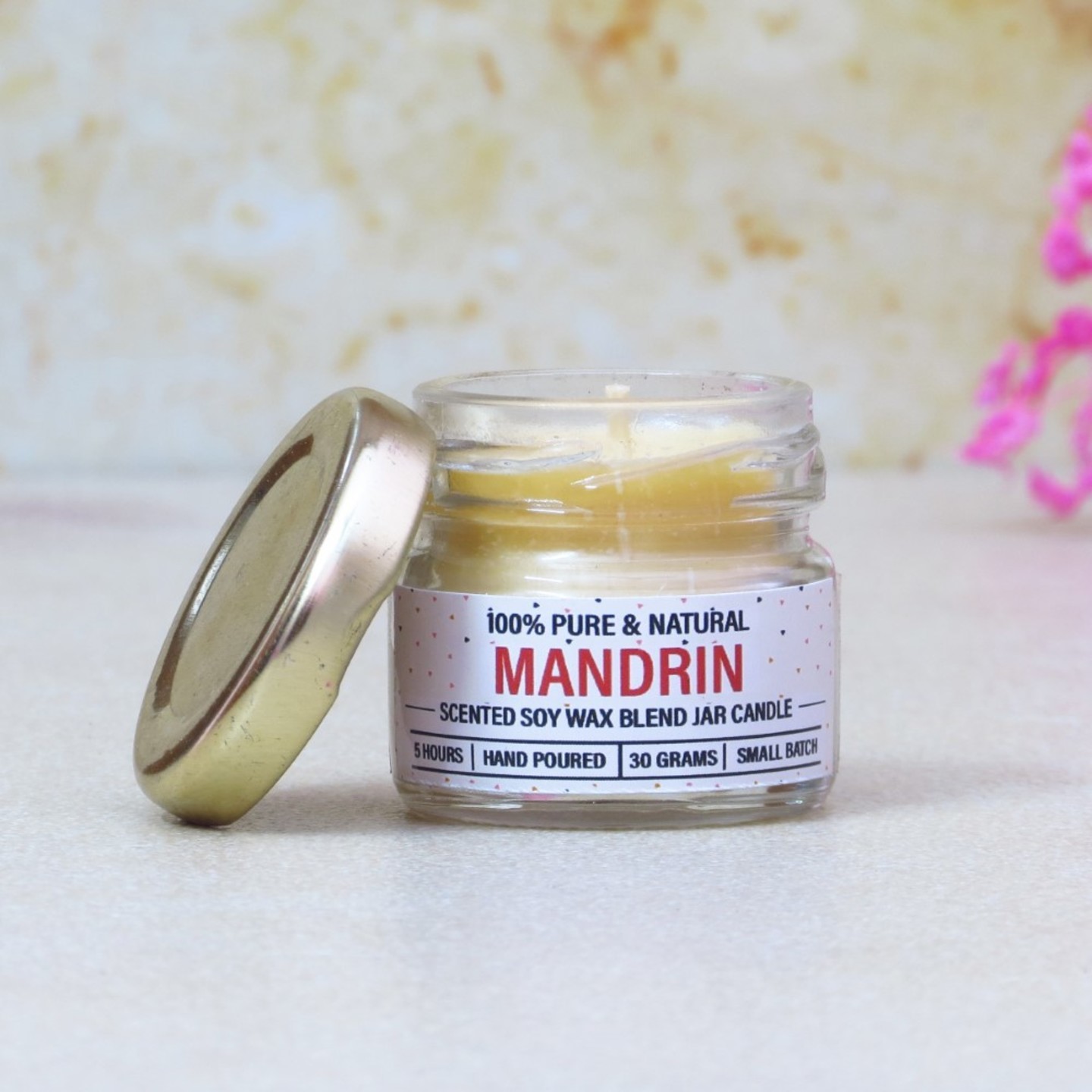 Mandrin Mini Jar Candle - 30gm