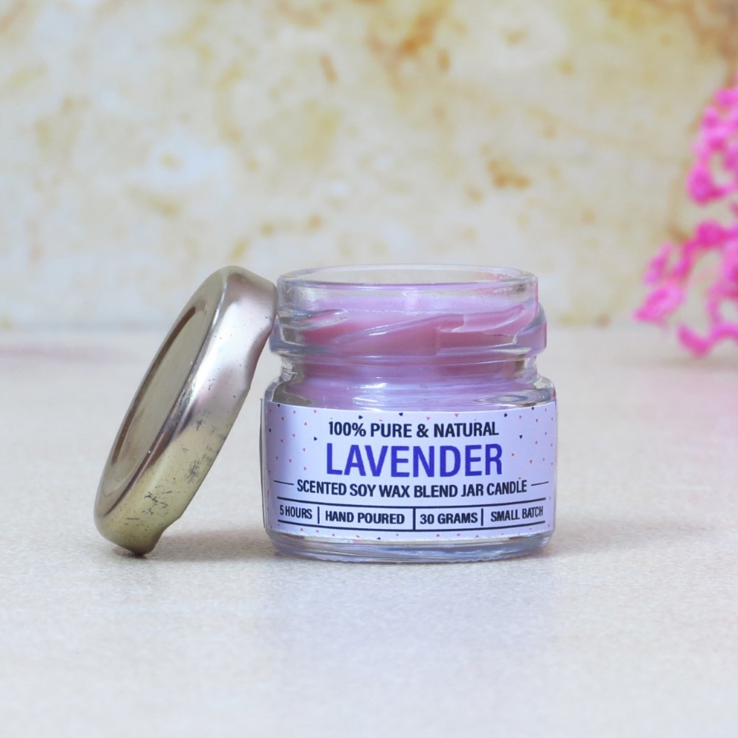 Lavender Mini Jar Candle - 30gm