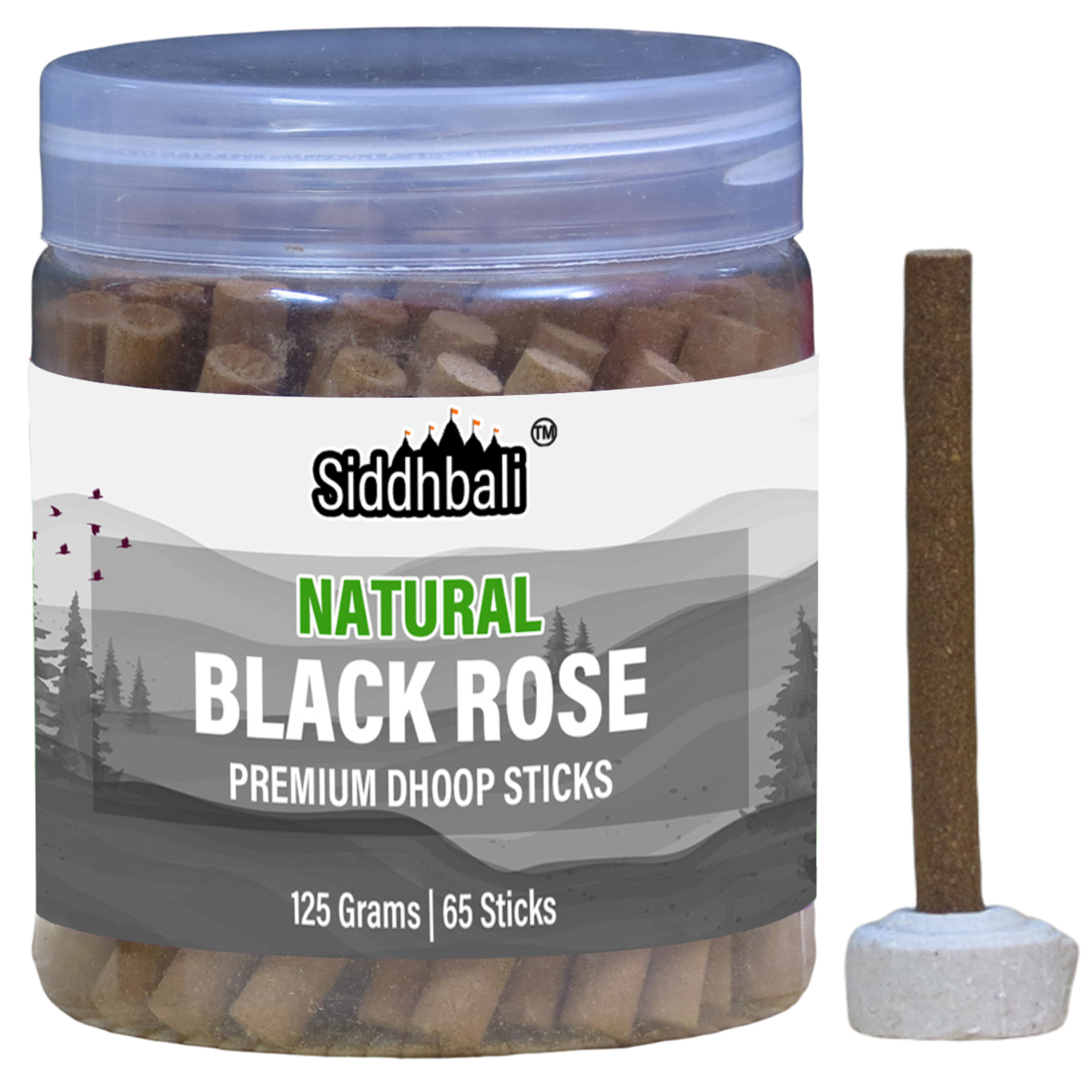 Black Rose Bambooless Dhoop Sticks Box - 65 Incense Sticks