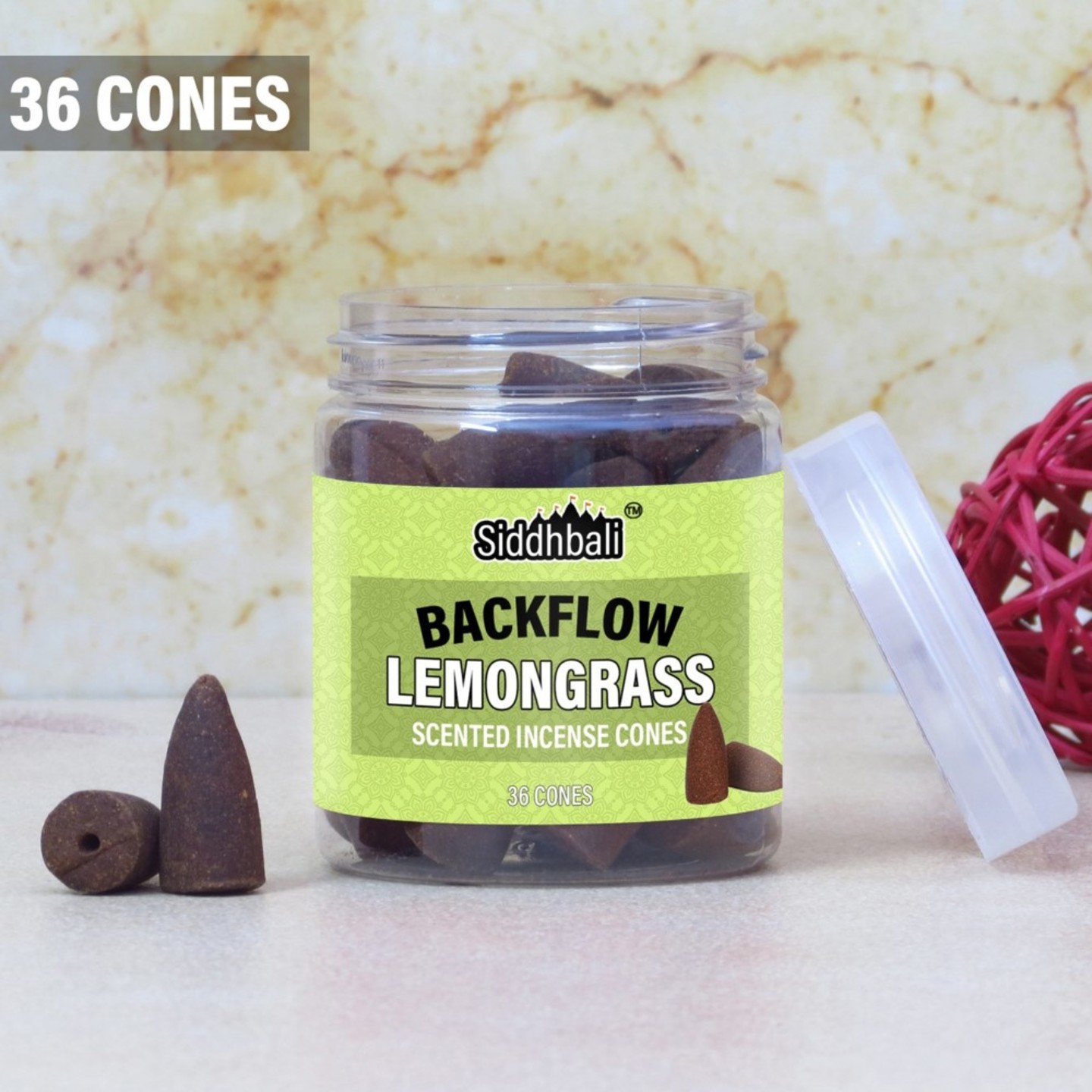Lemongrass Backflow Cones