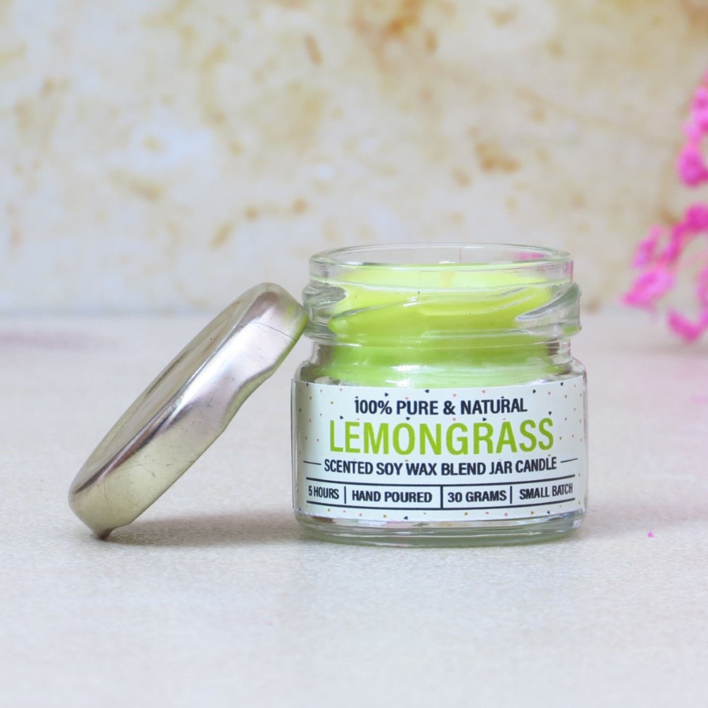 Lemongrass Mini Jar Candle - 30gm