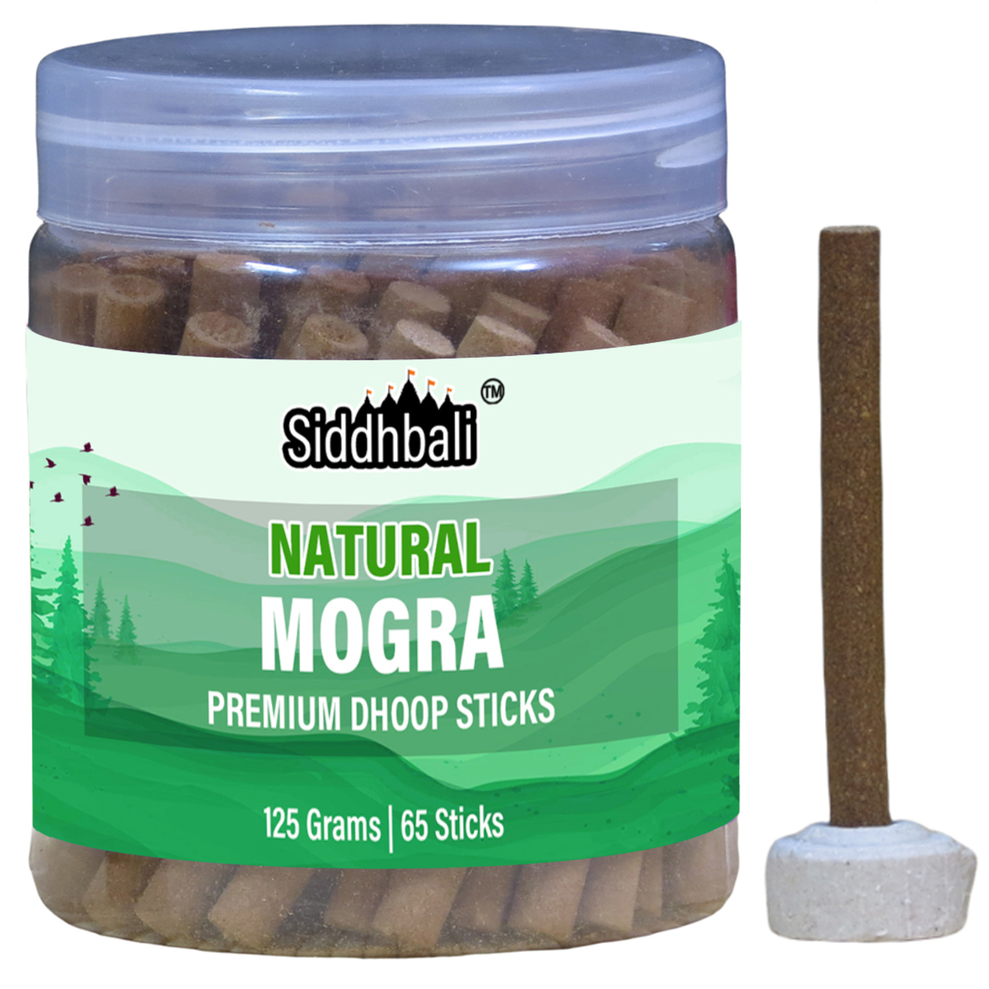 Mogra Bambooless Dhoop Sticks Box - 65 Incense Sticks