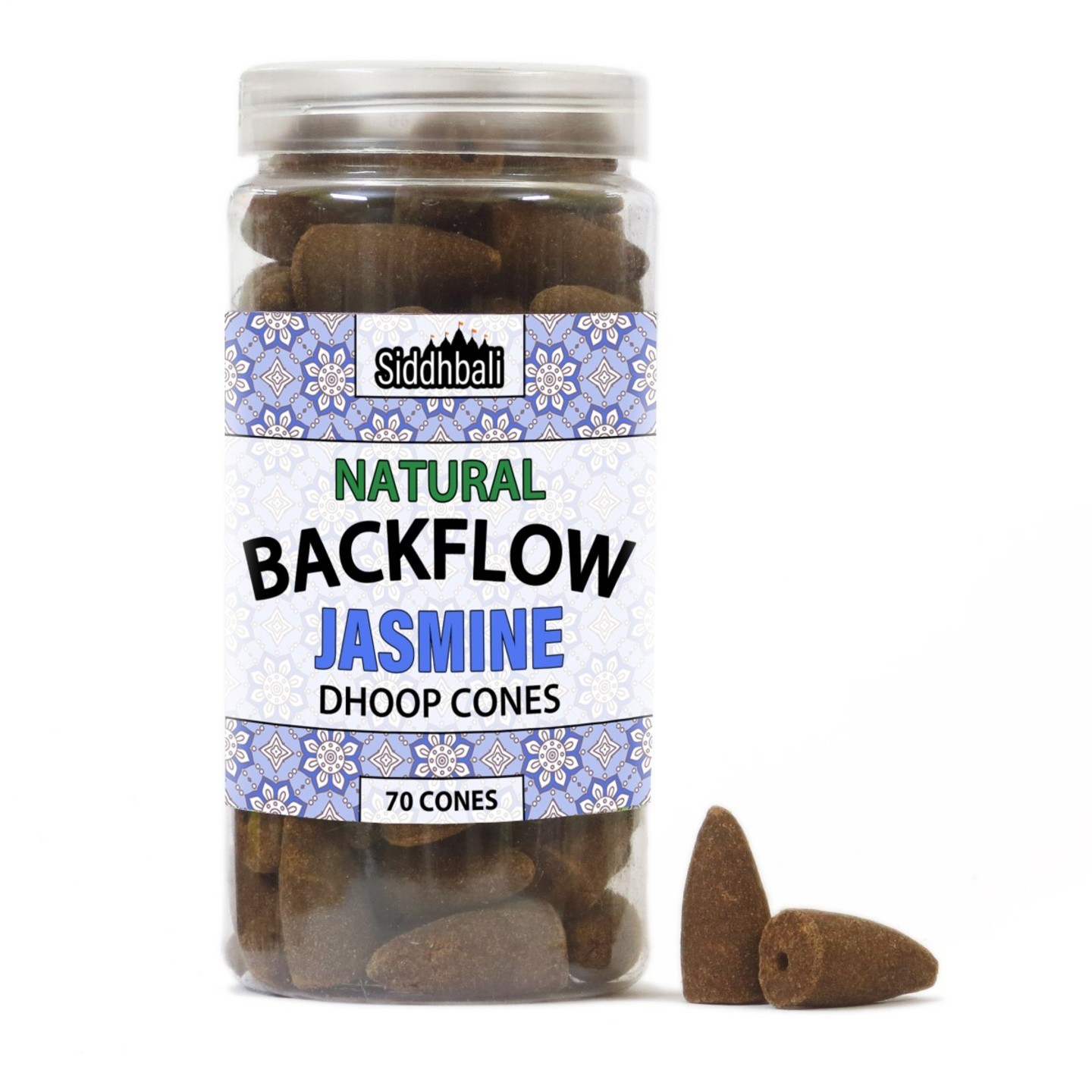 Jasmine Backflow Cones - 70 Cones