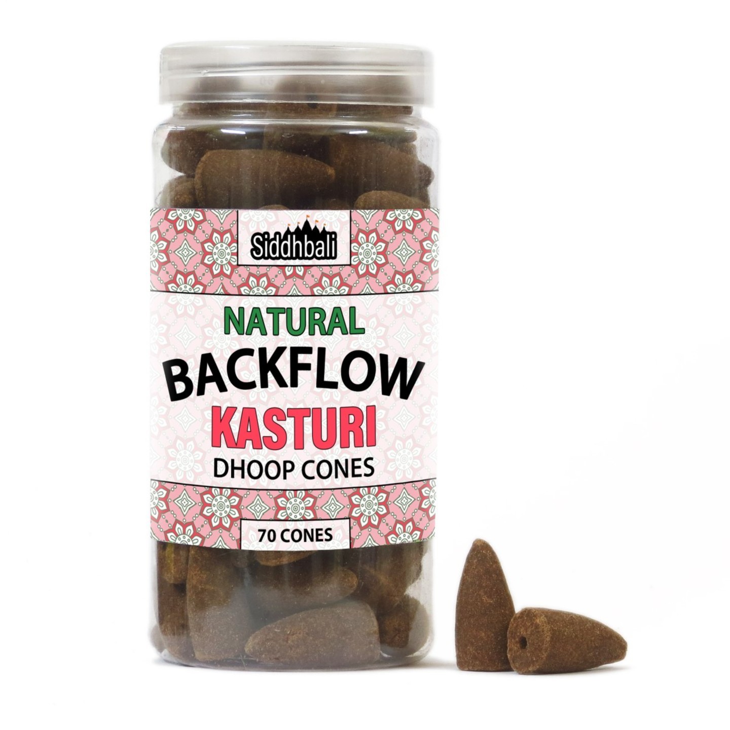 Kasturi Backflow Cones - 70 Cones