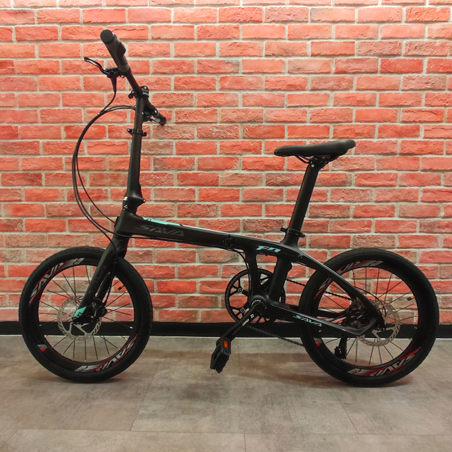 SAVA Z1 Carbon Folding Bike (Blue)