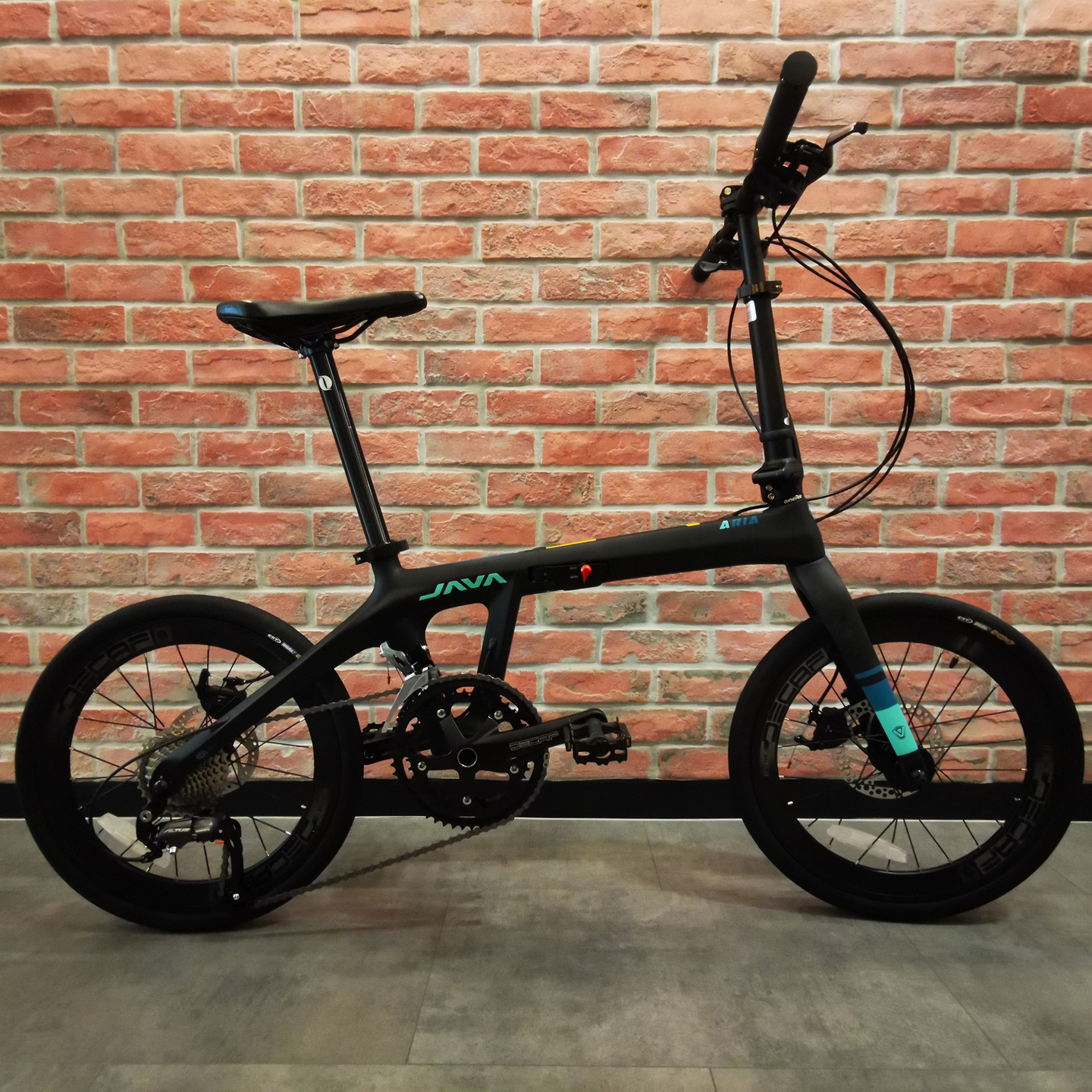 Java ARIA Blue Carbon Folding Bike