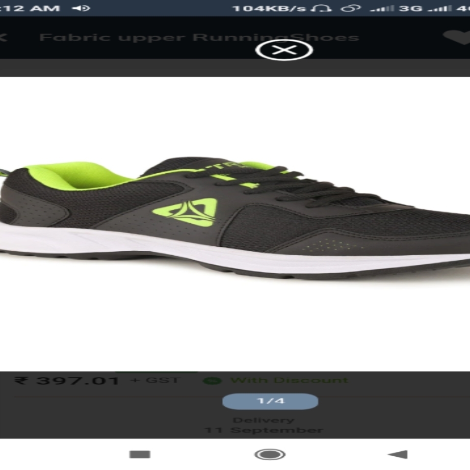 trv green sports shoes