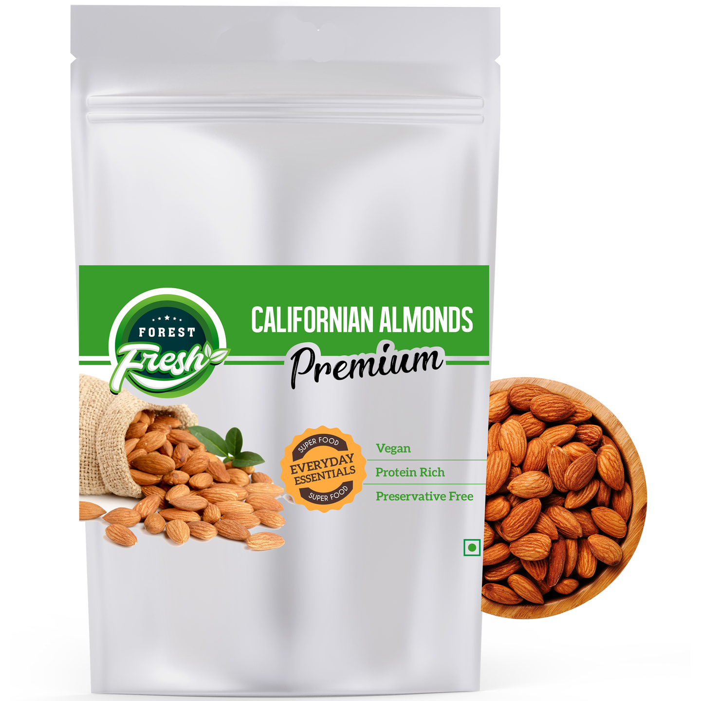 Forest Fresh 100 Natural - Premium California Almonds 900g - Everyday Essential Superfood